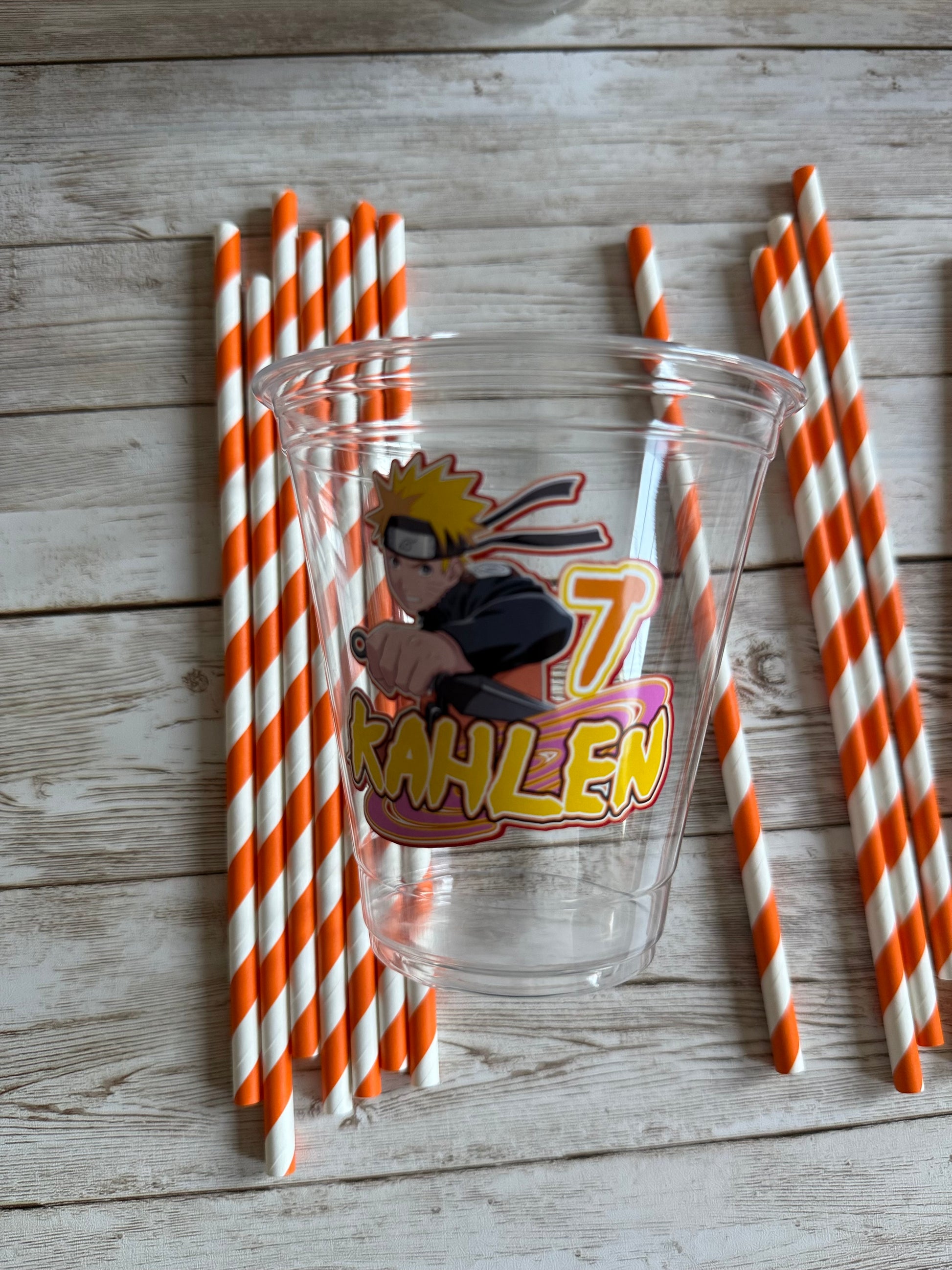 Naruto party cups