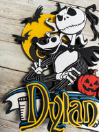 Nightmare before Christmas cake topper y