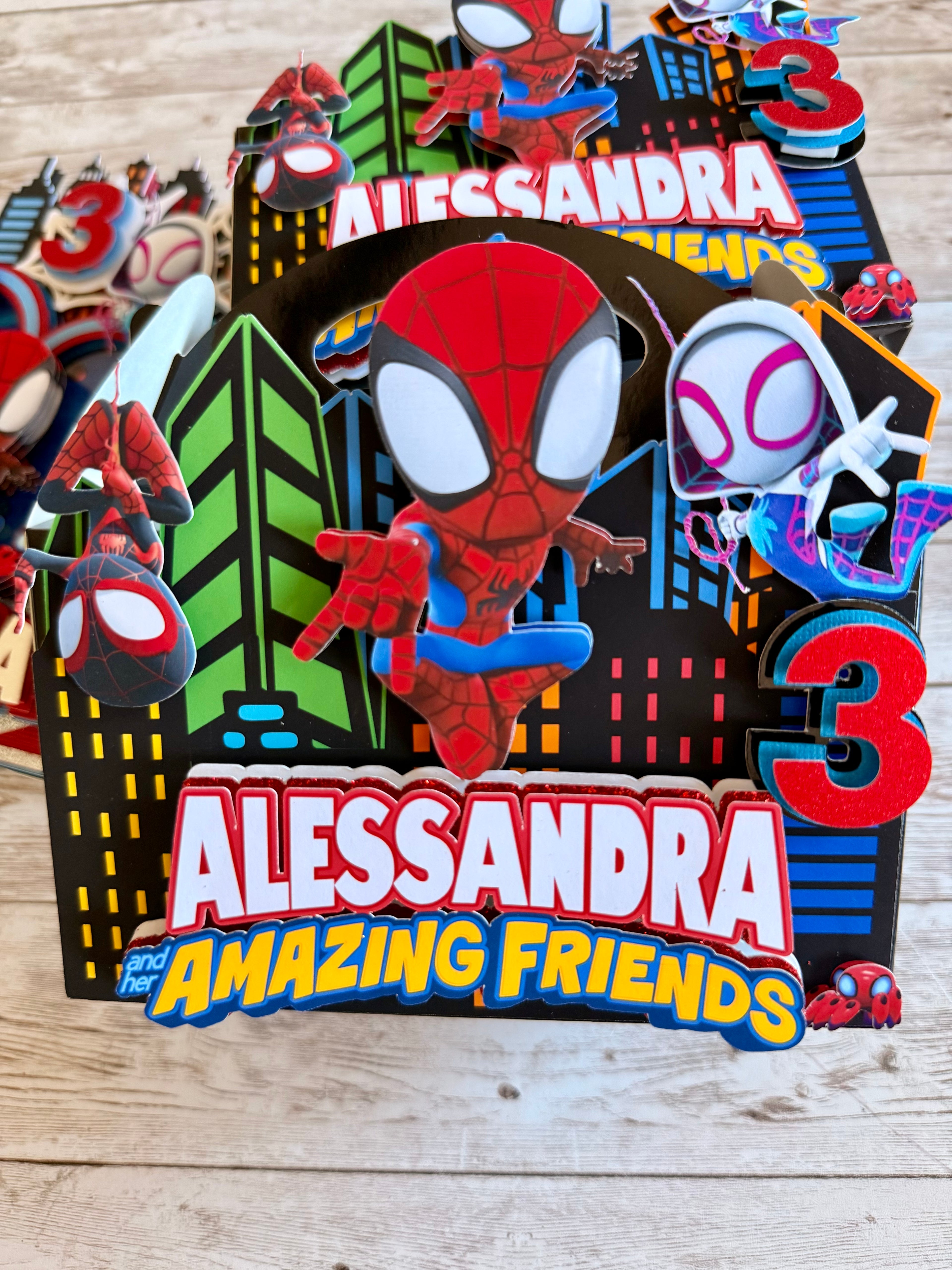 spiderman favor boxes