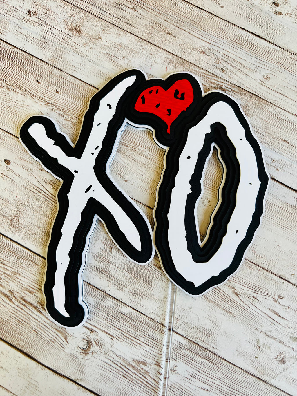 XO CAKE TOPPER