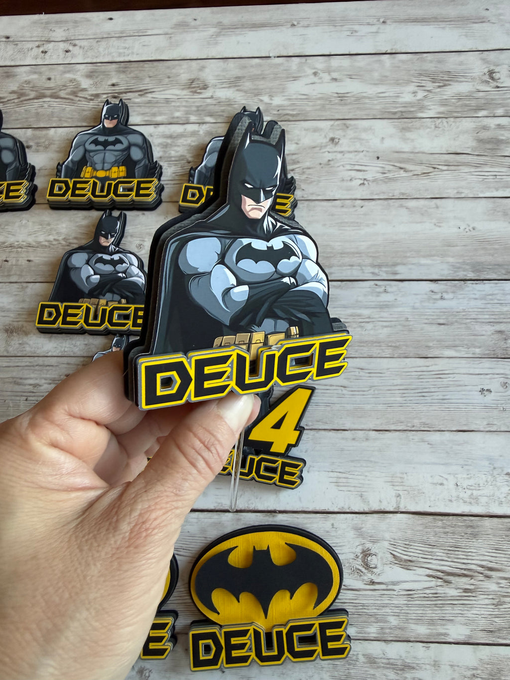 batman cupcake topper