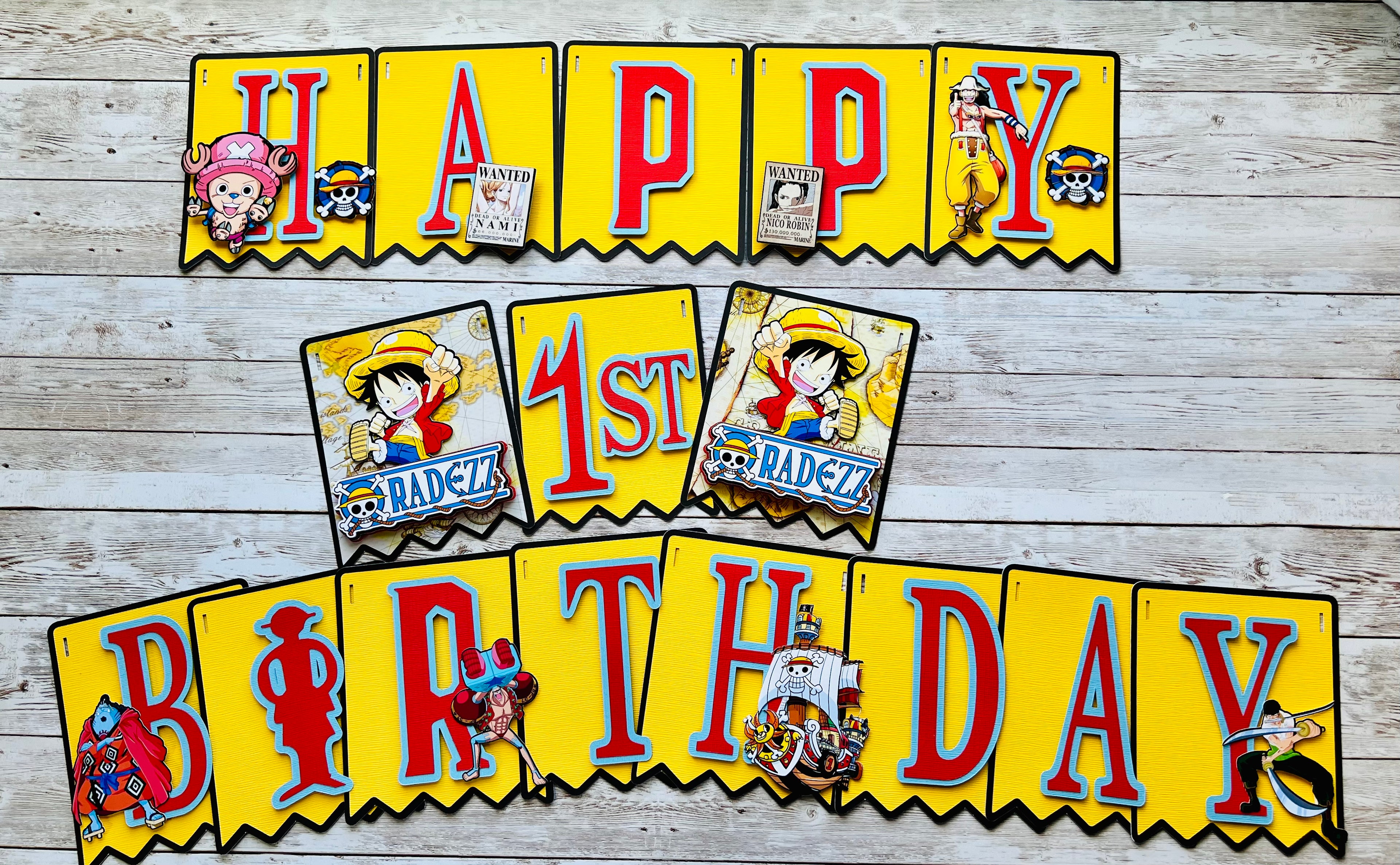 One Piece Birthday Banner