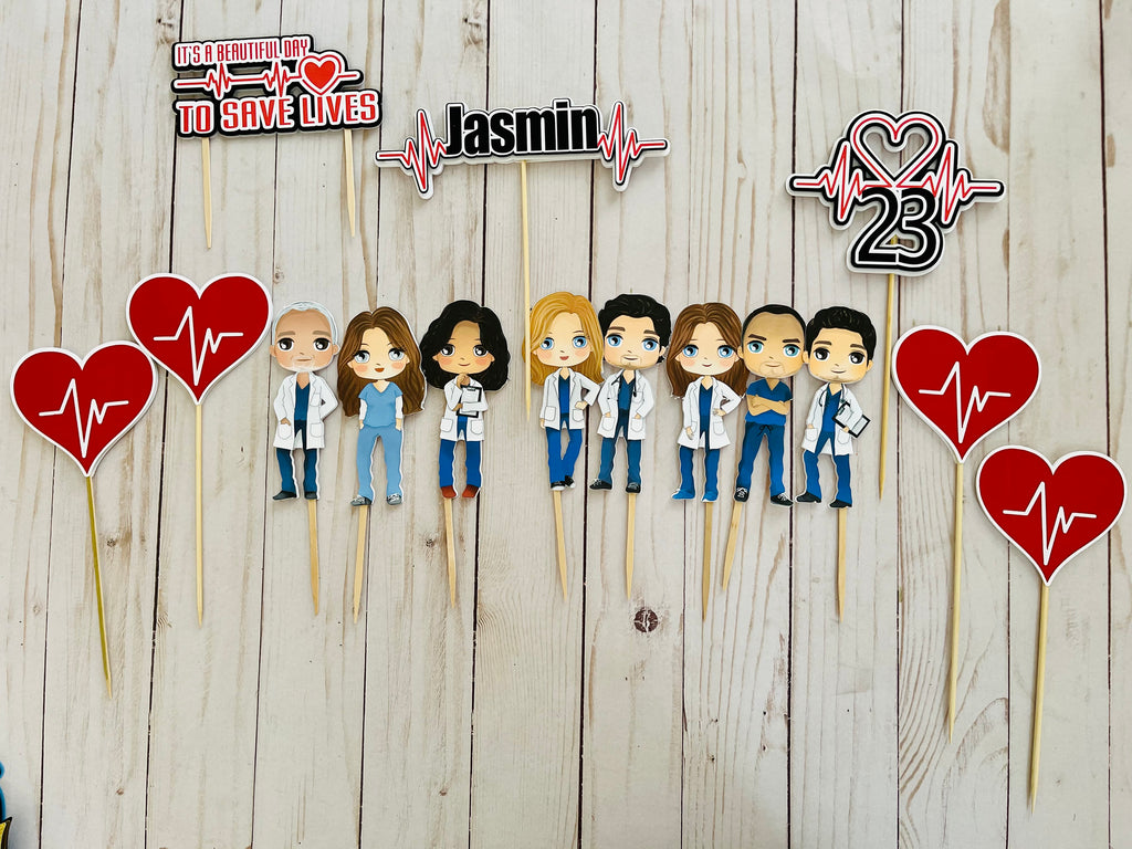 Grey’s Anatomy Cupcake Toppers