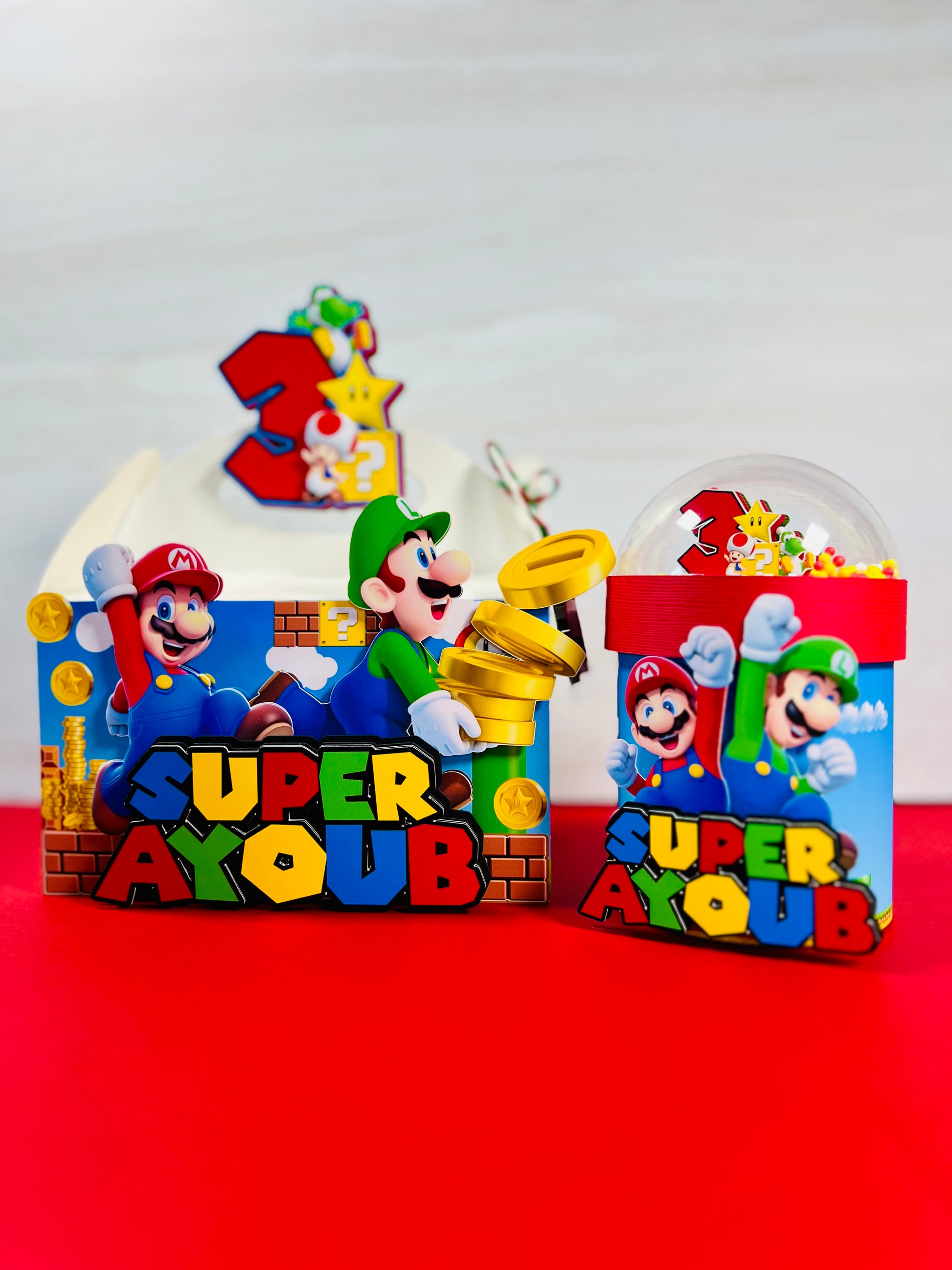 Super Mario favor boxes