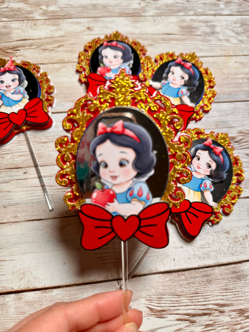 Snow White Cupcake Toppers