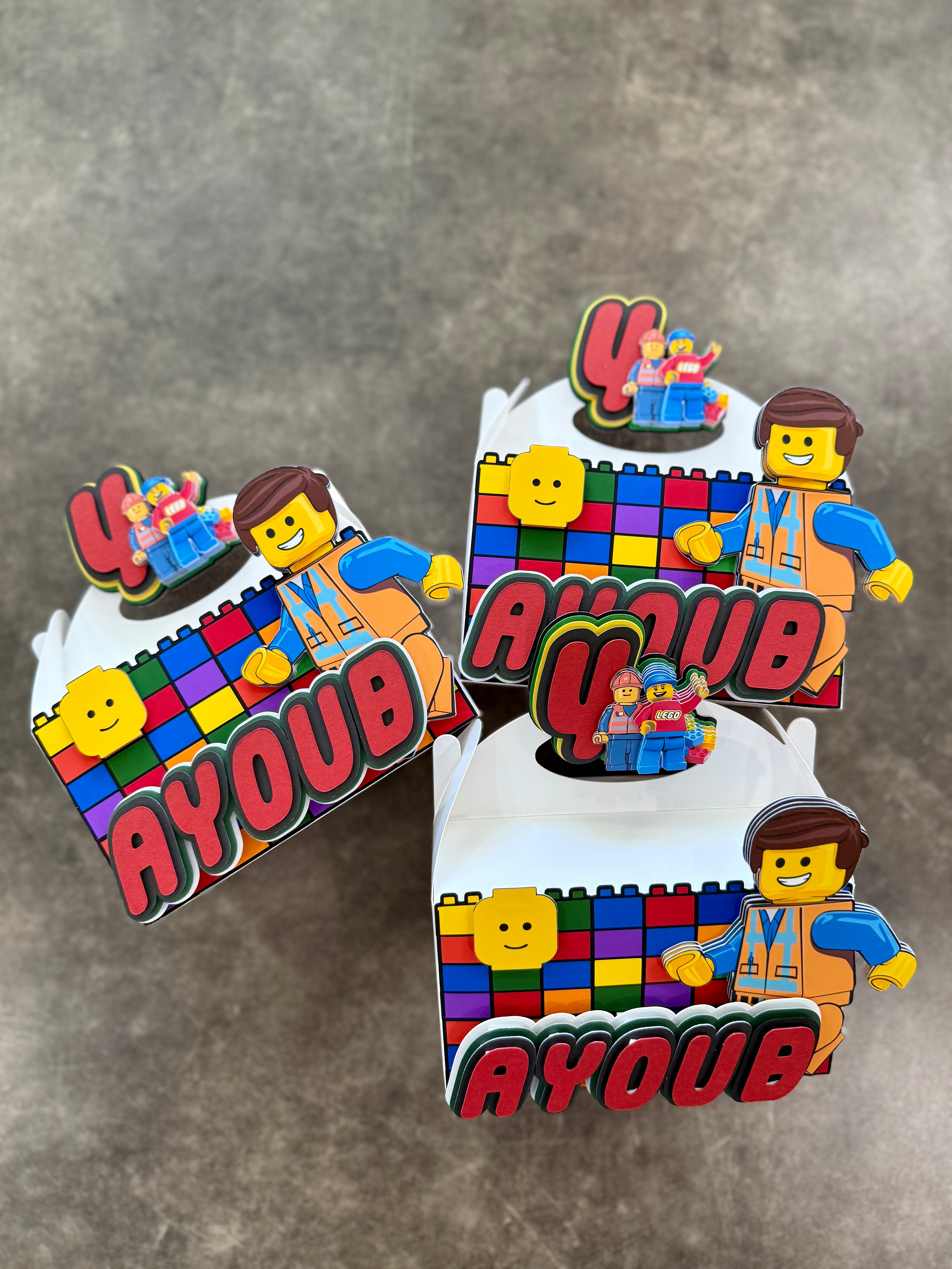 Lego favor boxes
