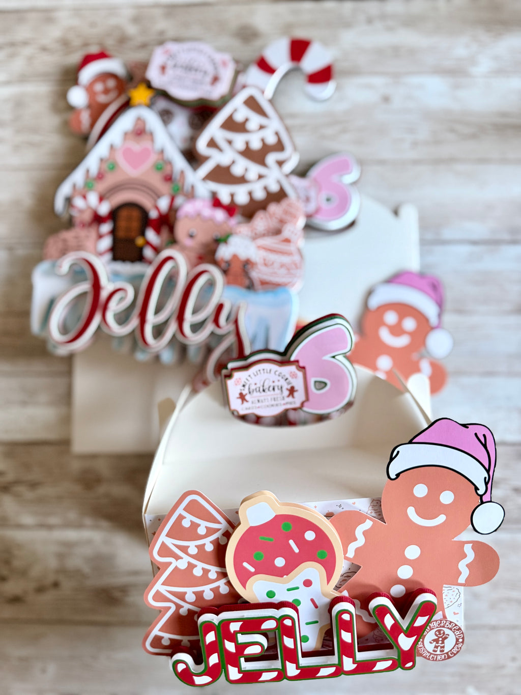 gingerbread christmas favor boxes