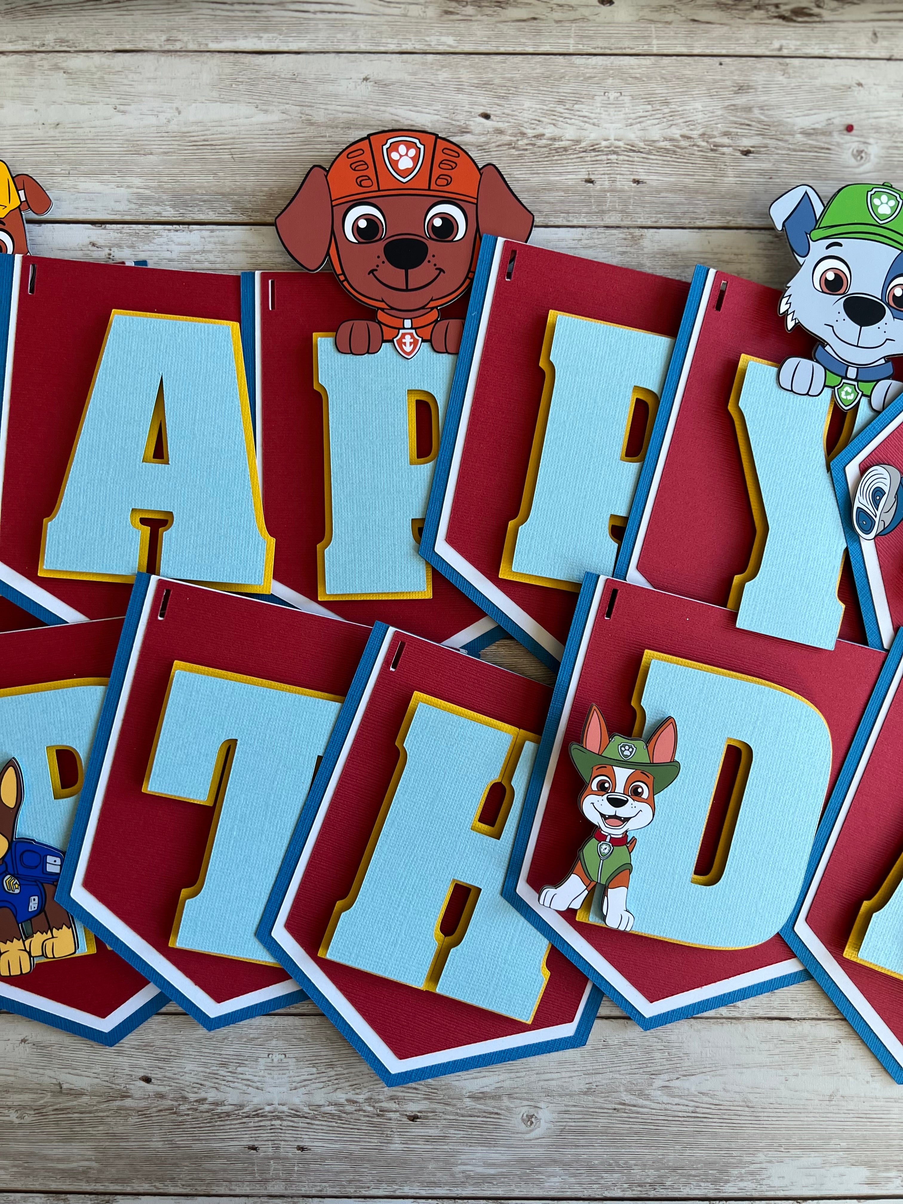 Paw Patrol Birthday Banner