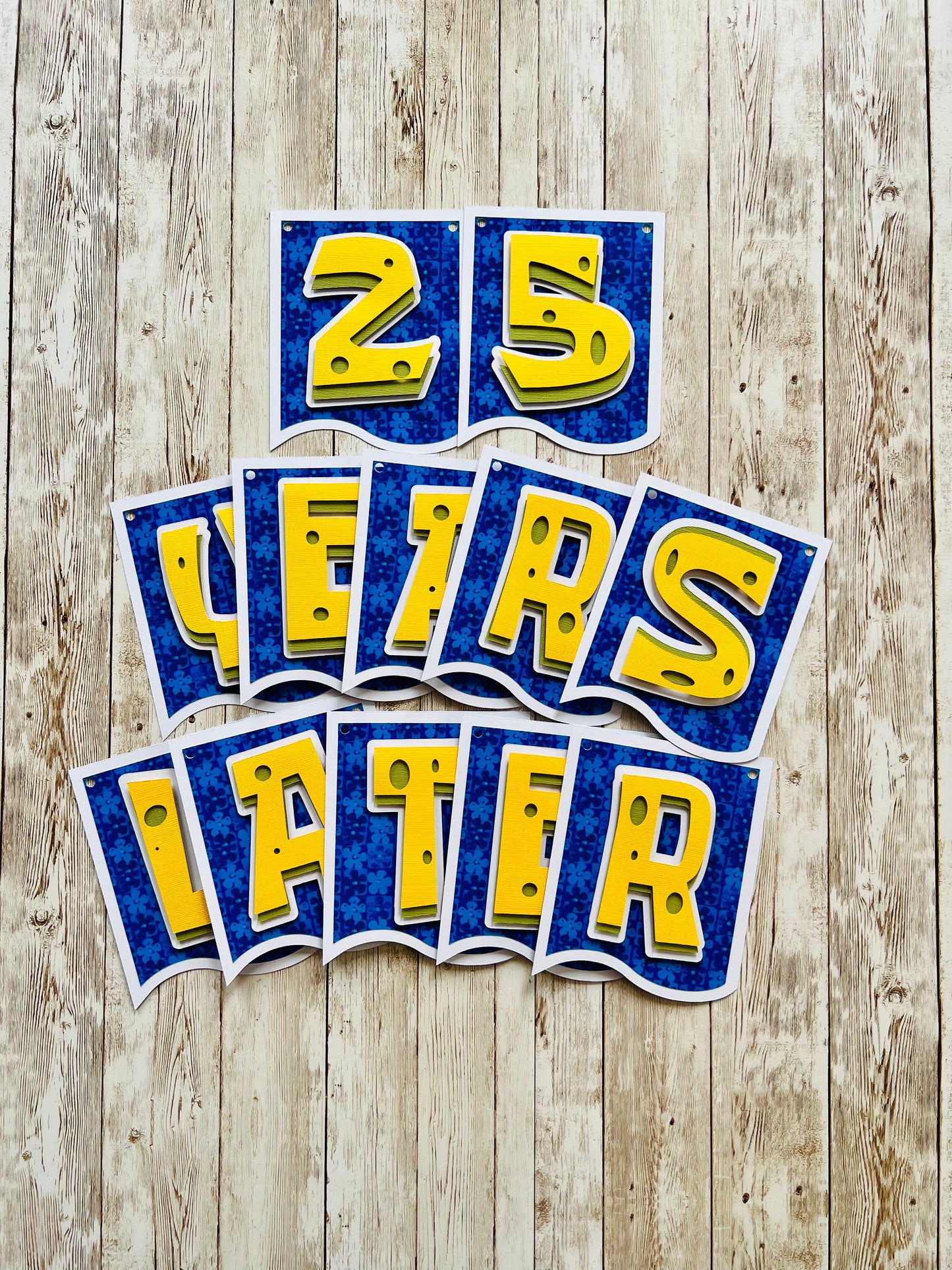 25 years later banner