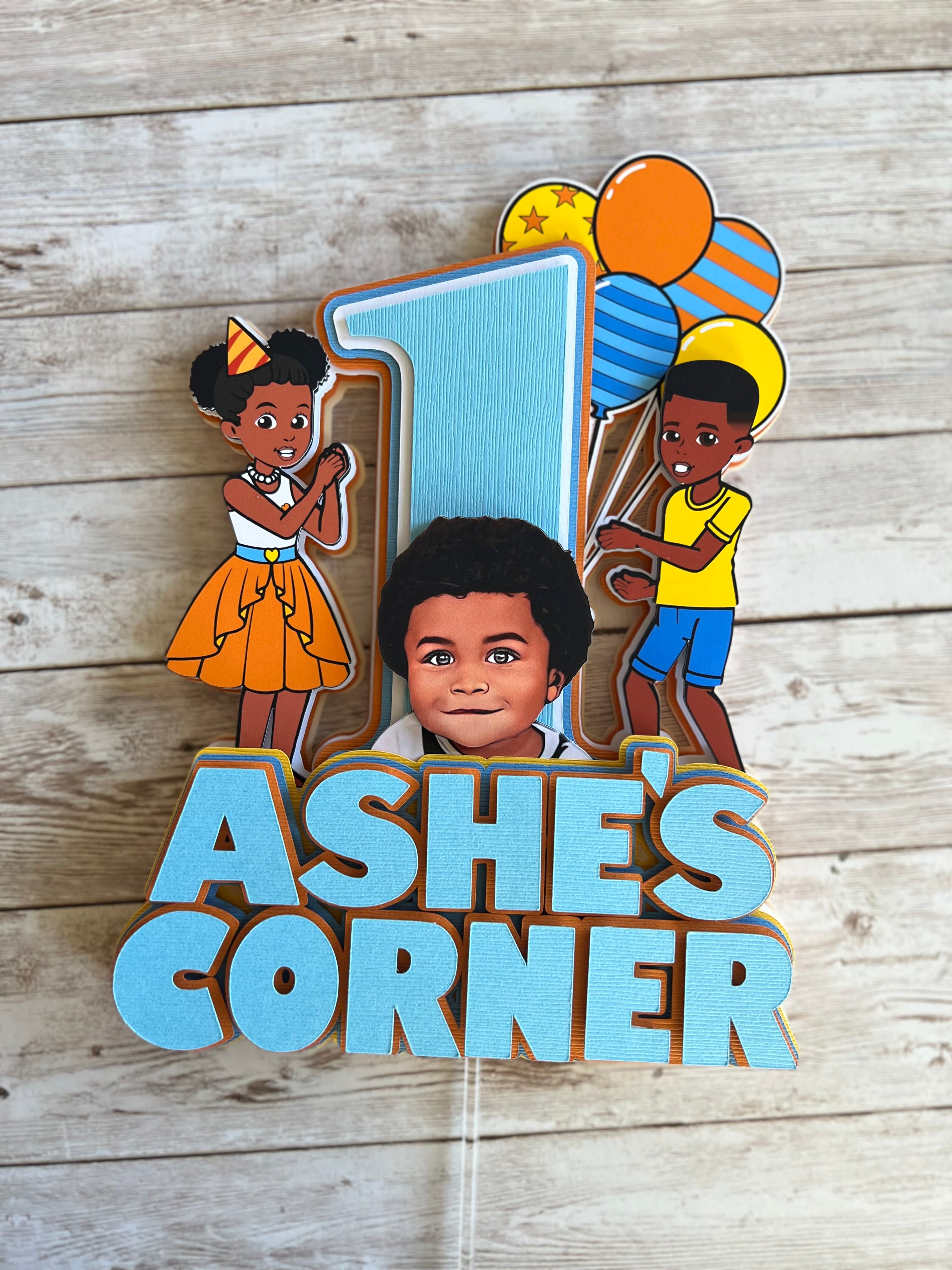 Gracie's corner cake topper