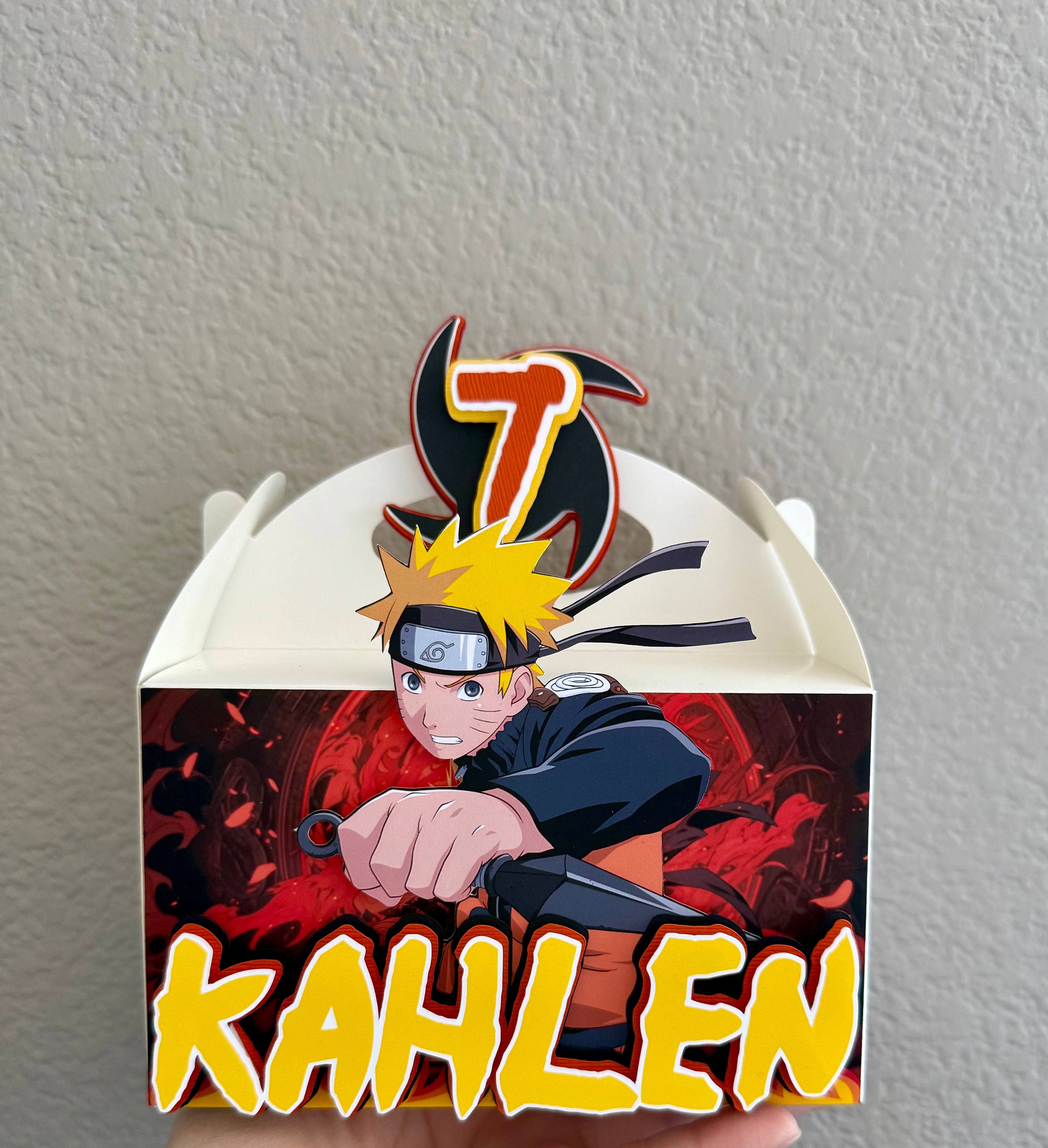 Naruto favor boxes