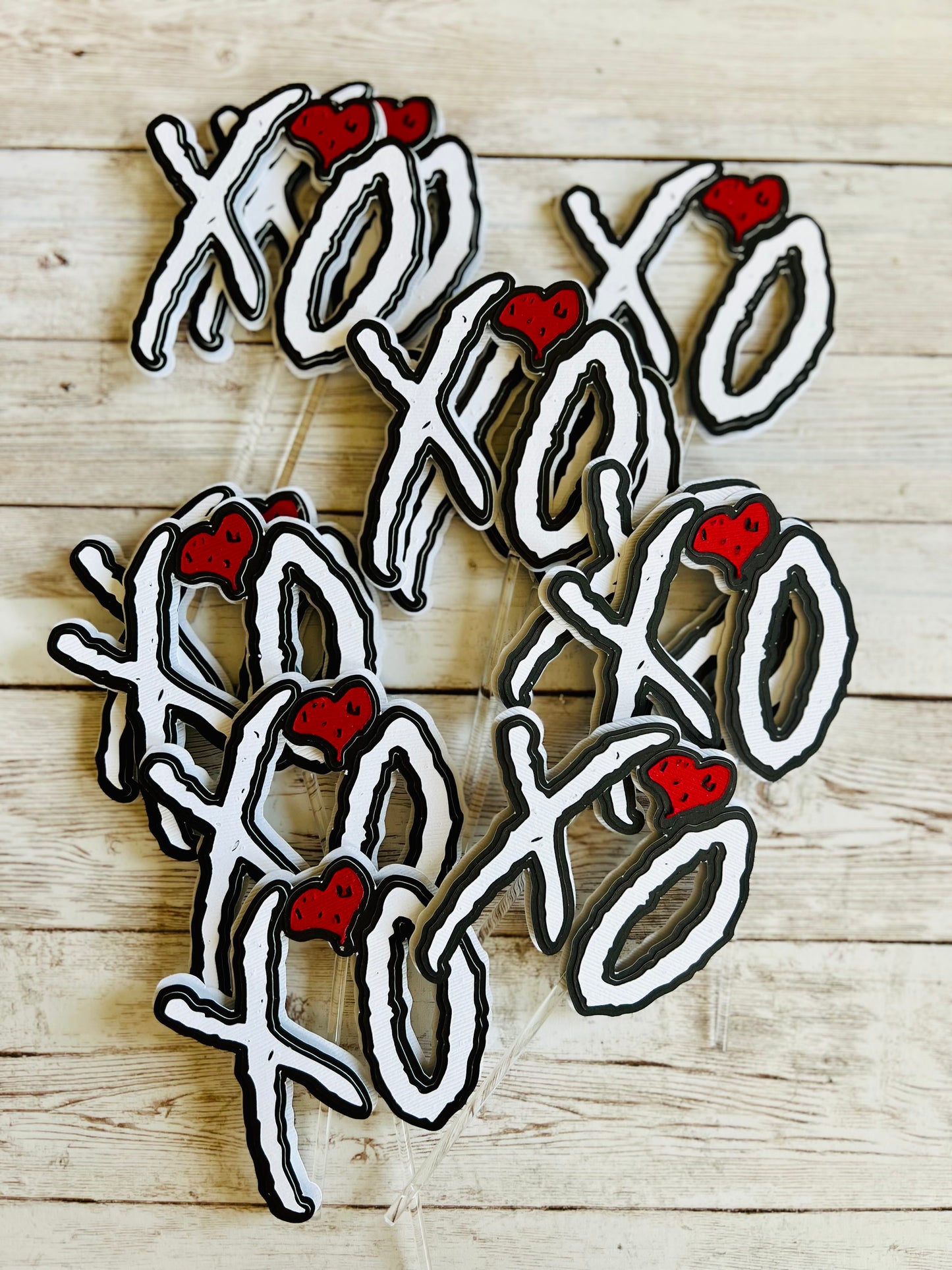 XO The Weeknd Cupcake Toppers