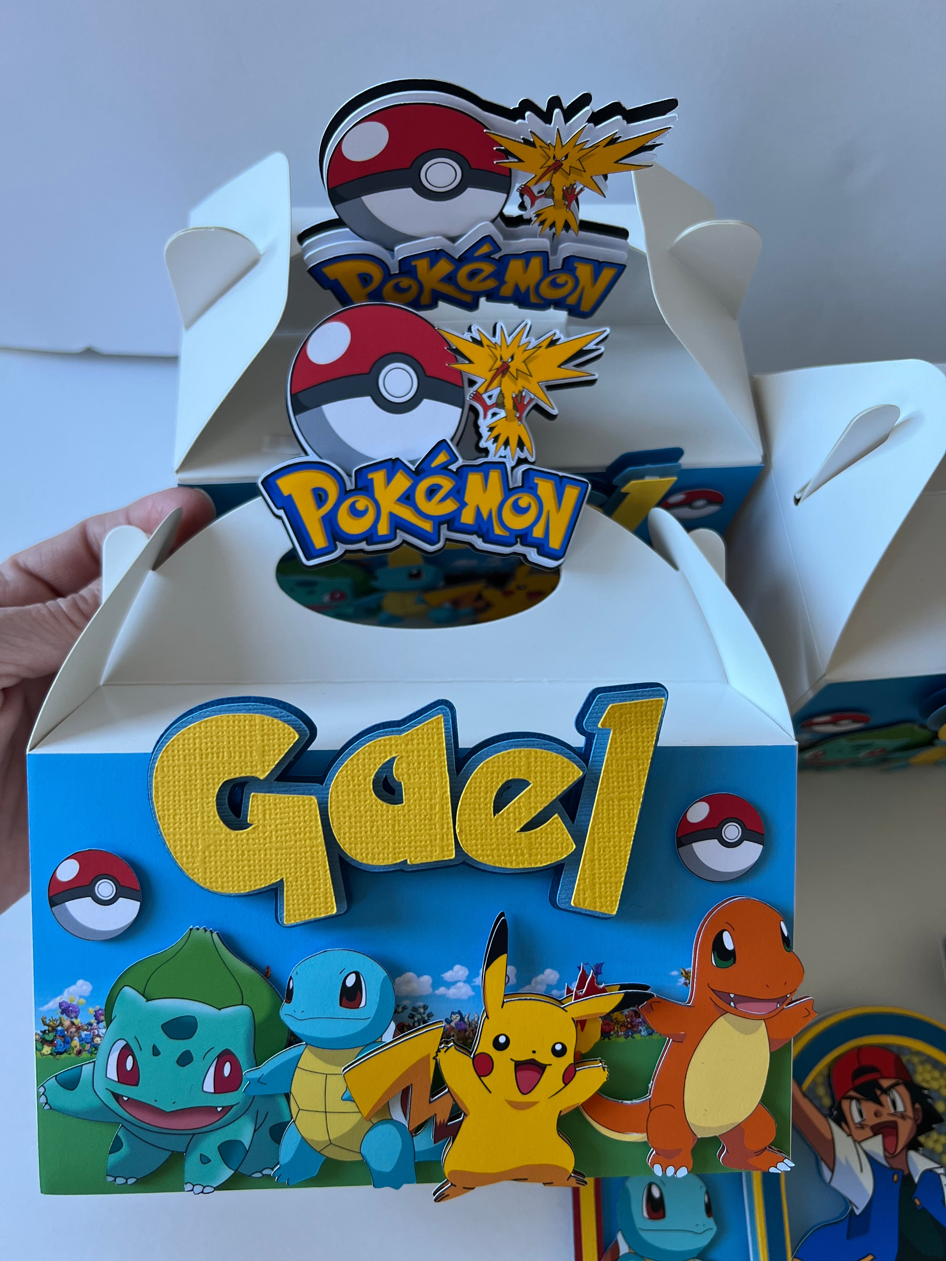 Pokemon favor boxes