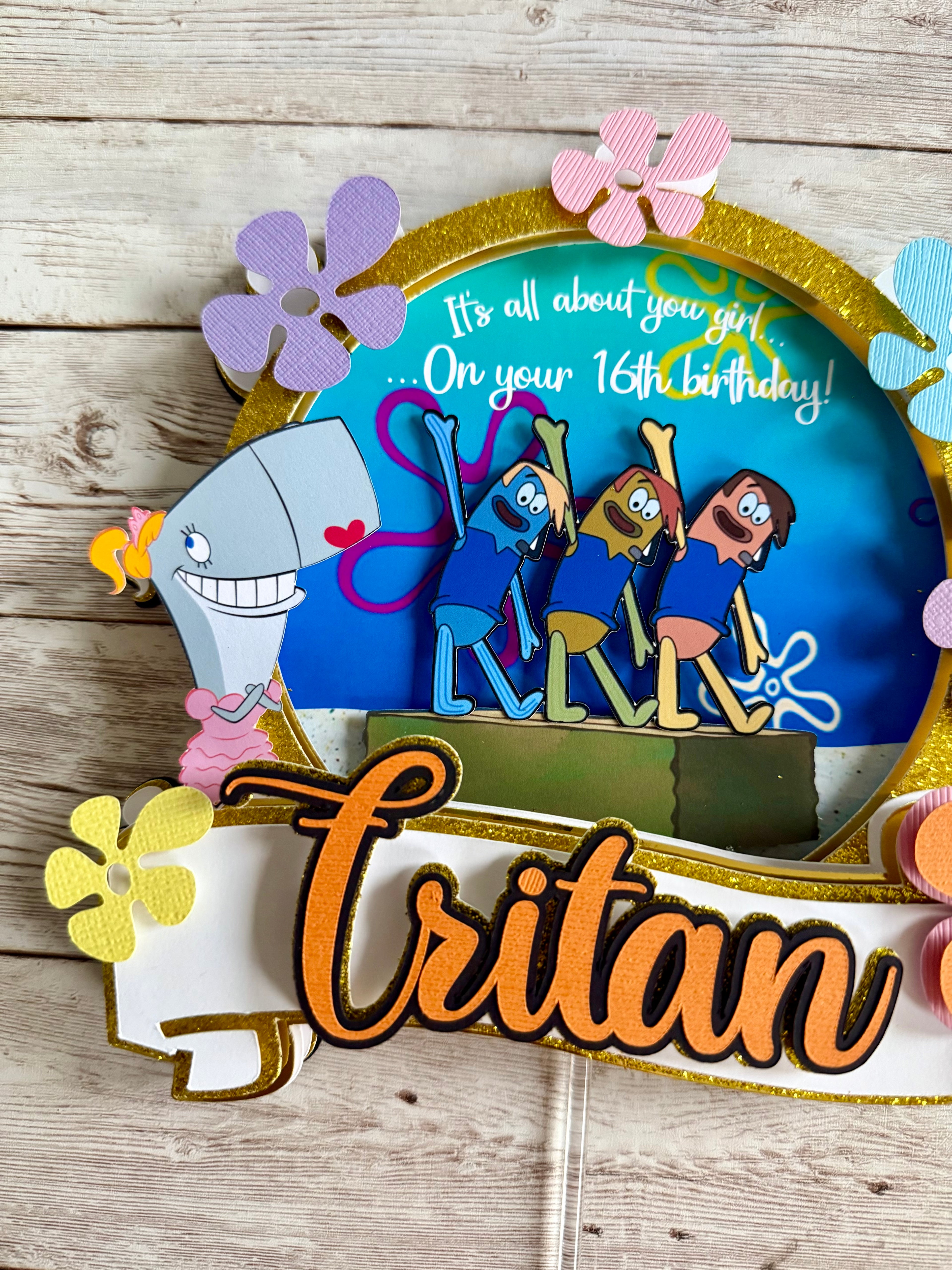 Boys Who Cry Cake Topper