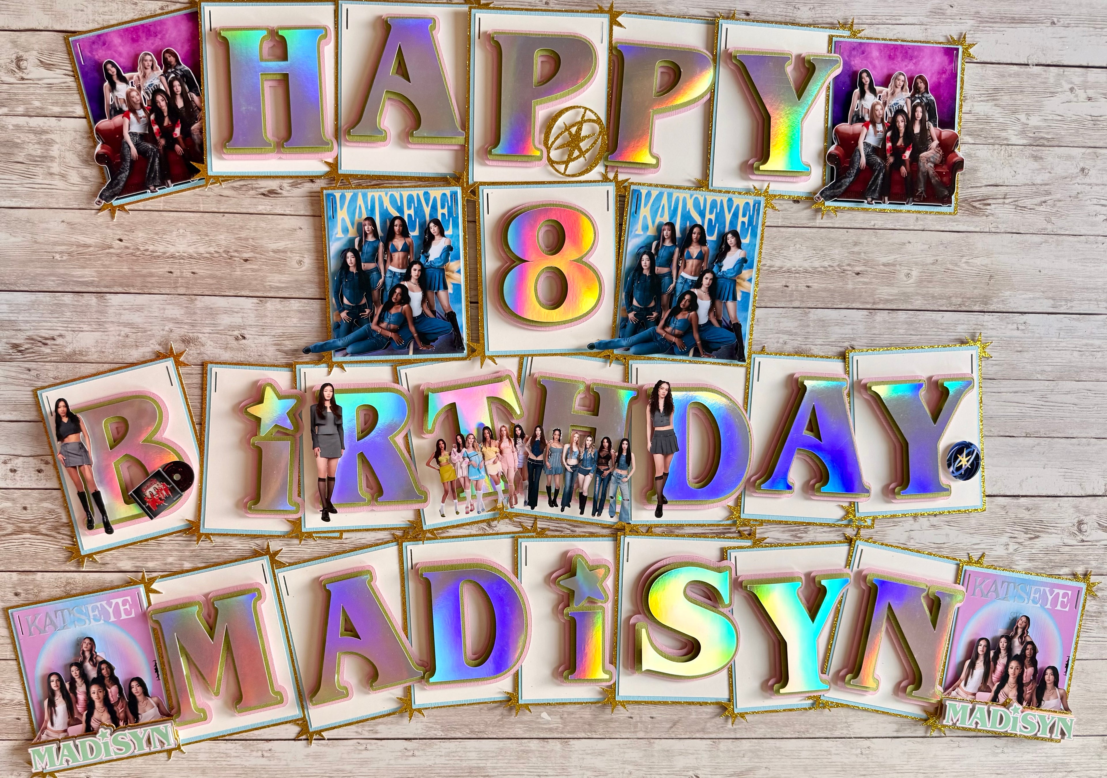 Katseye Birthday Banner