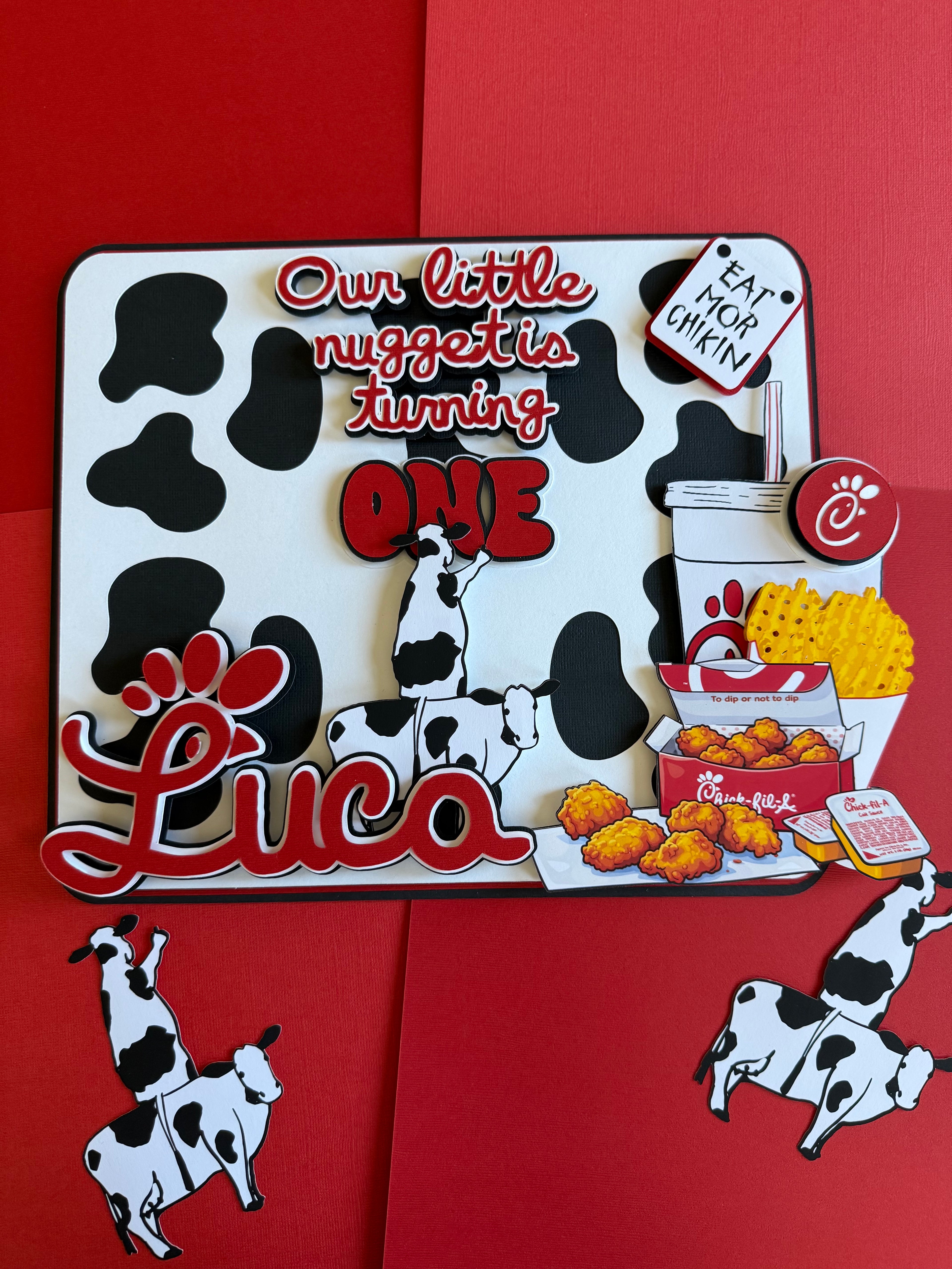 Eat More Chicken Birthday Sign