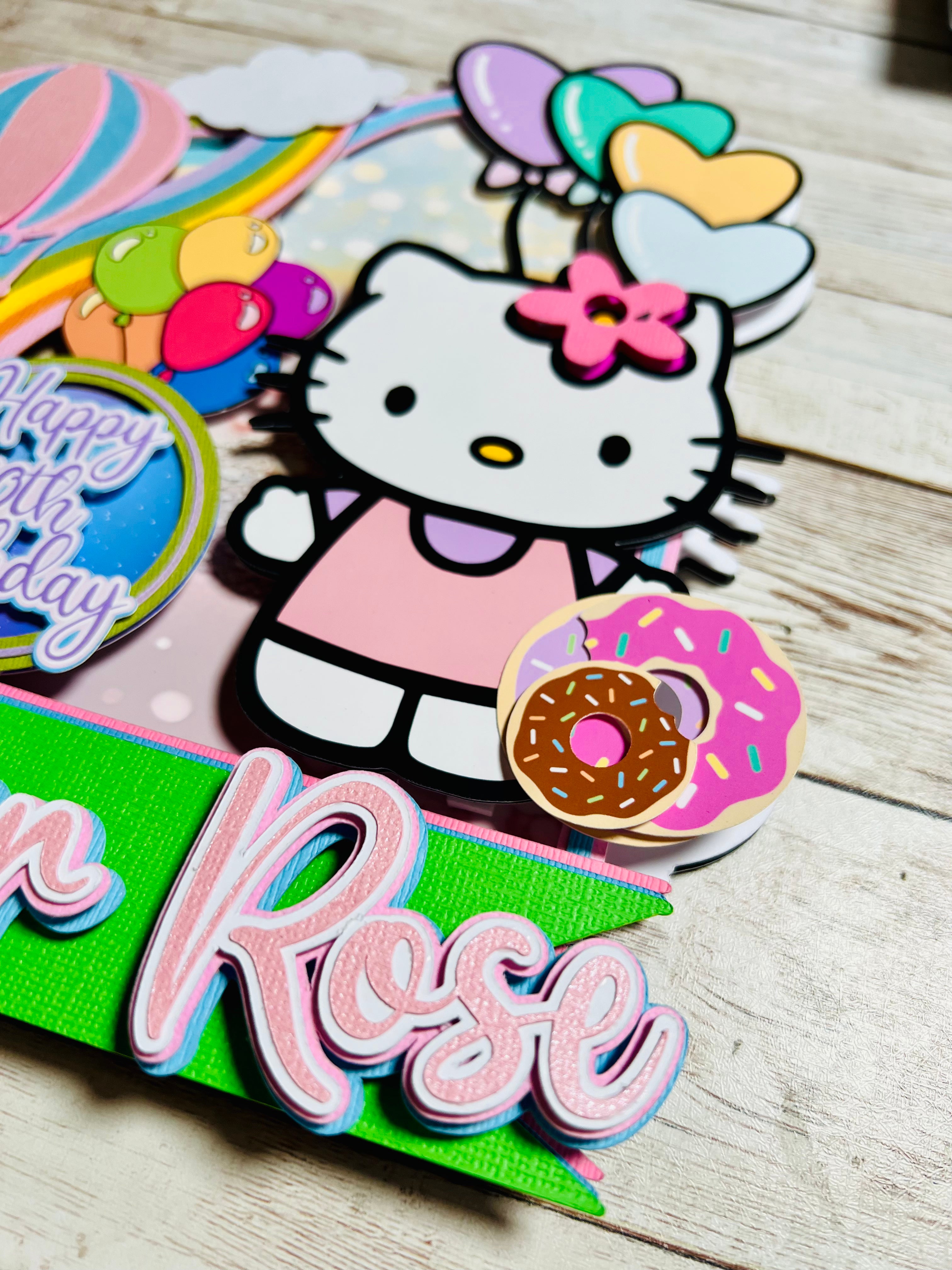 Hello Kitty cake topper