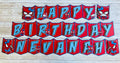 Hello kitty Spiderman birthday banner
