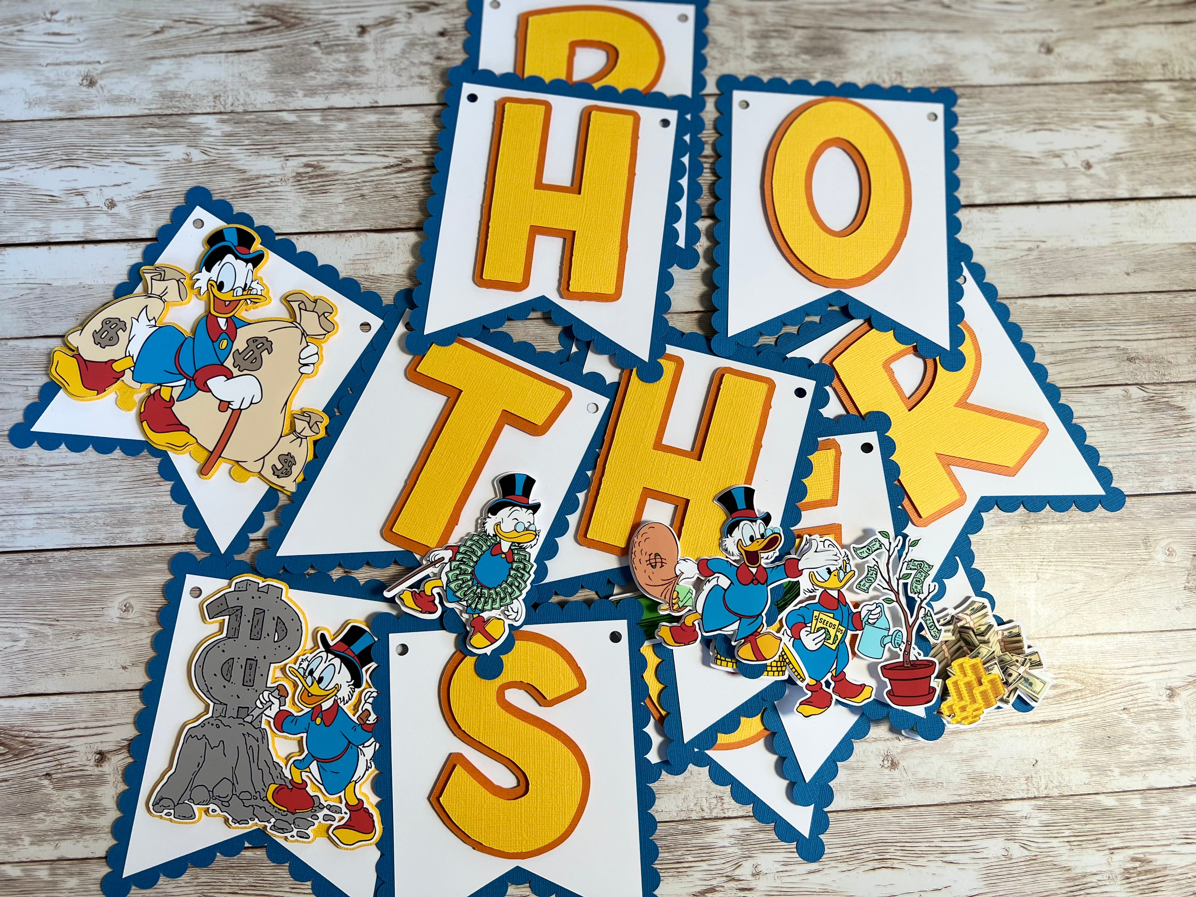 Scrooge McDuck Birthday Banner