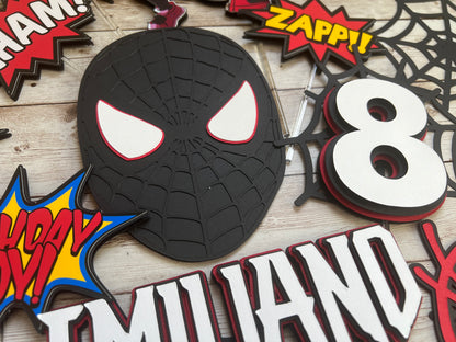 Spiderman Cake Toppers Set