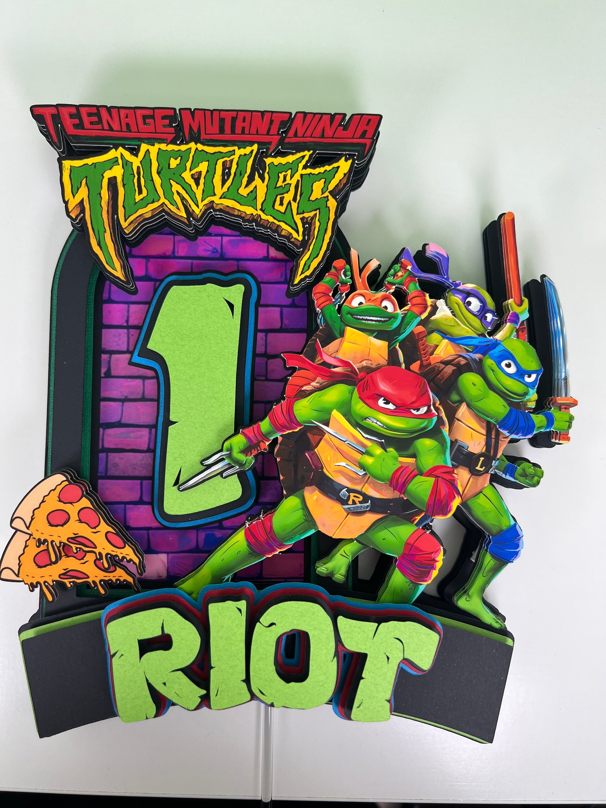 Teenage Mutant Ninja Turtles cake topper