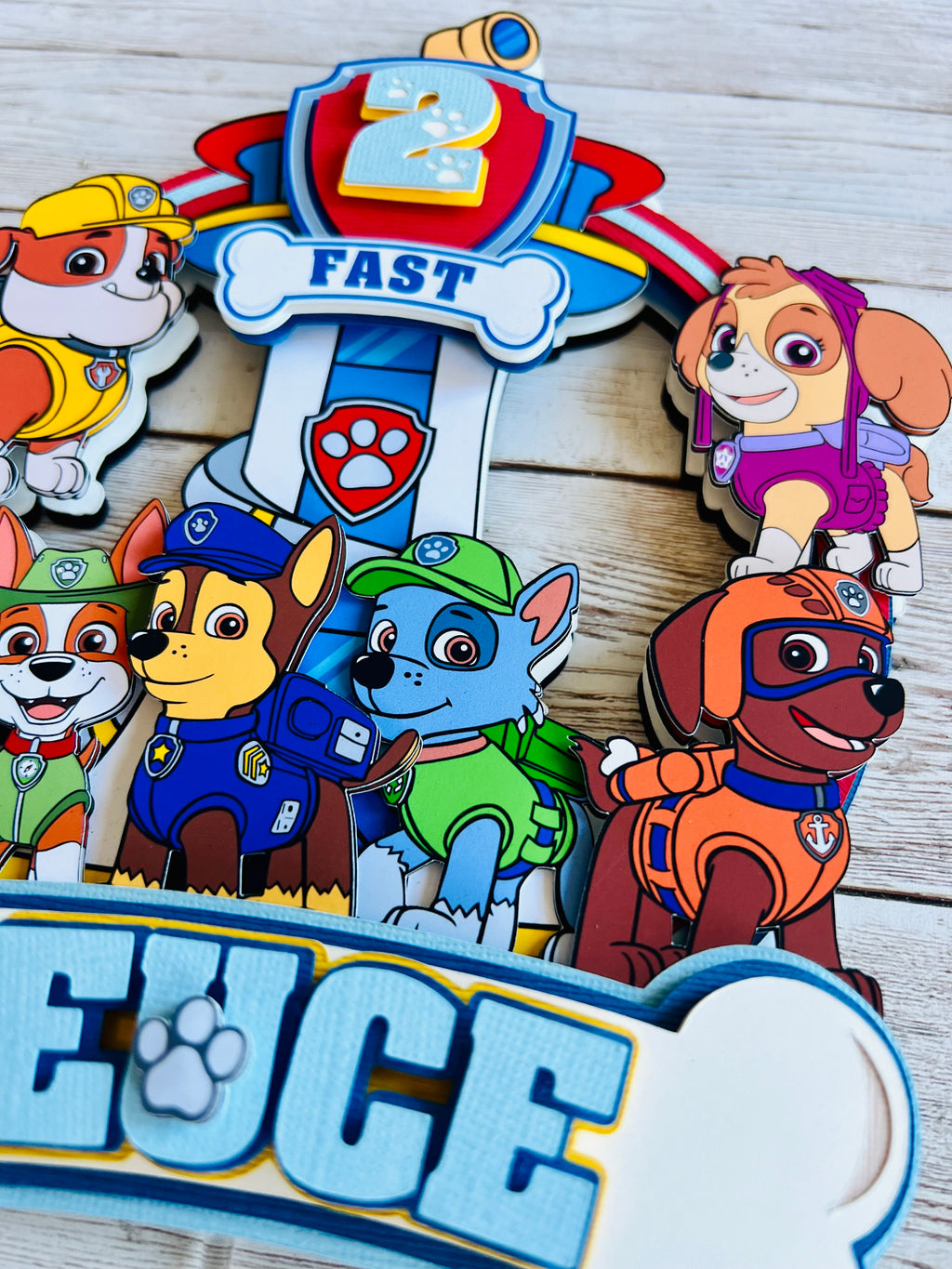 Paw patrol cake topper