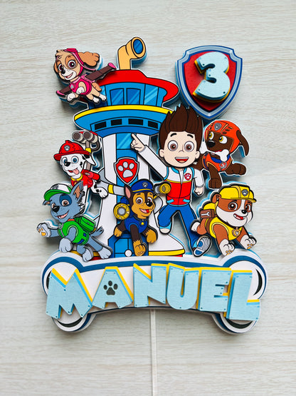 Paw Patrol Cake Topper