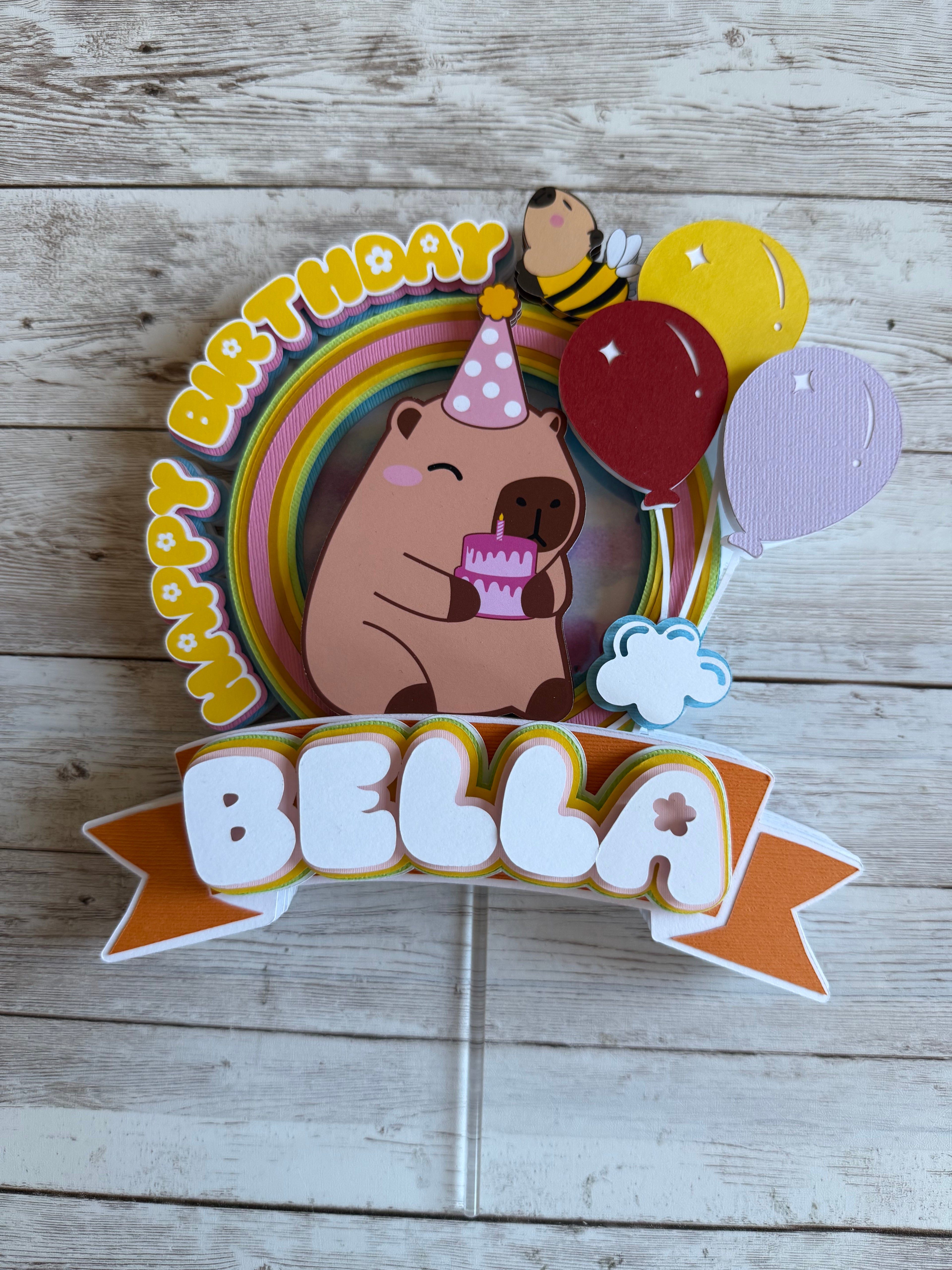 Capybara Cake Topper