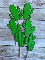 Cactus cupcake toppers