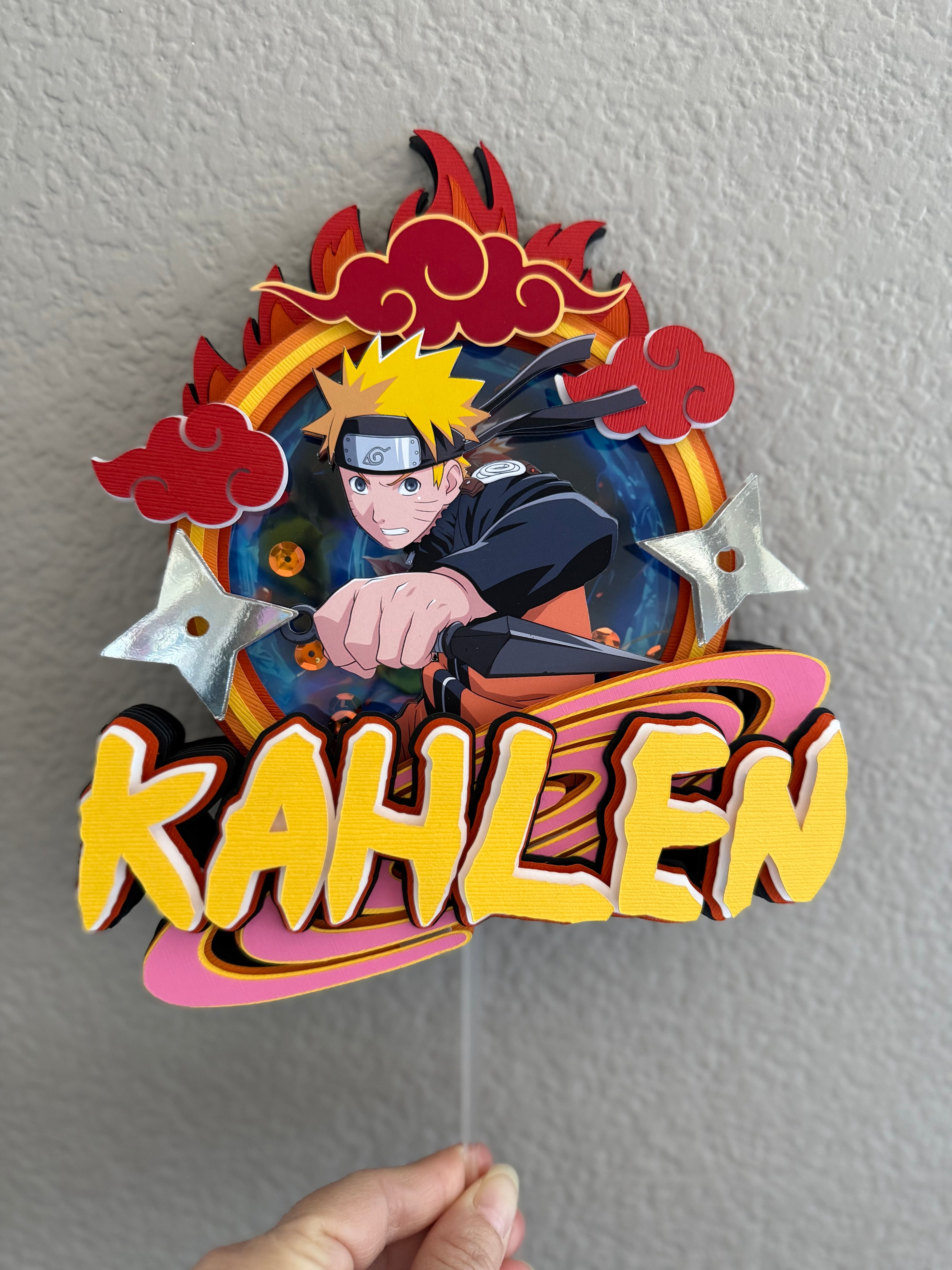 Naruto cake topper