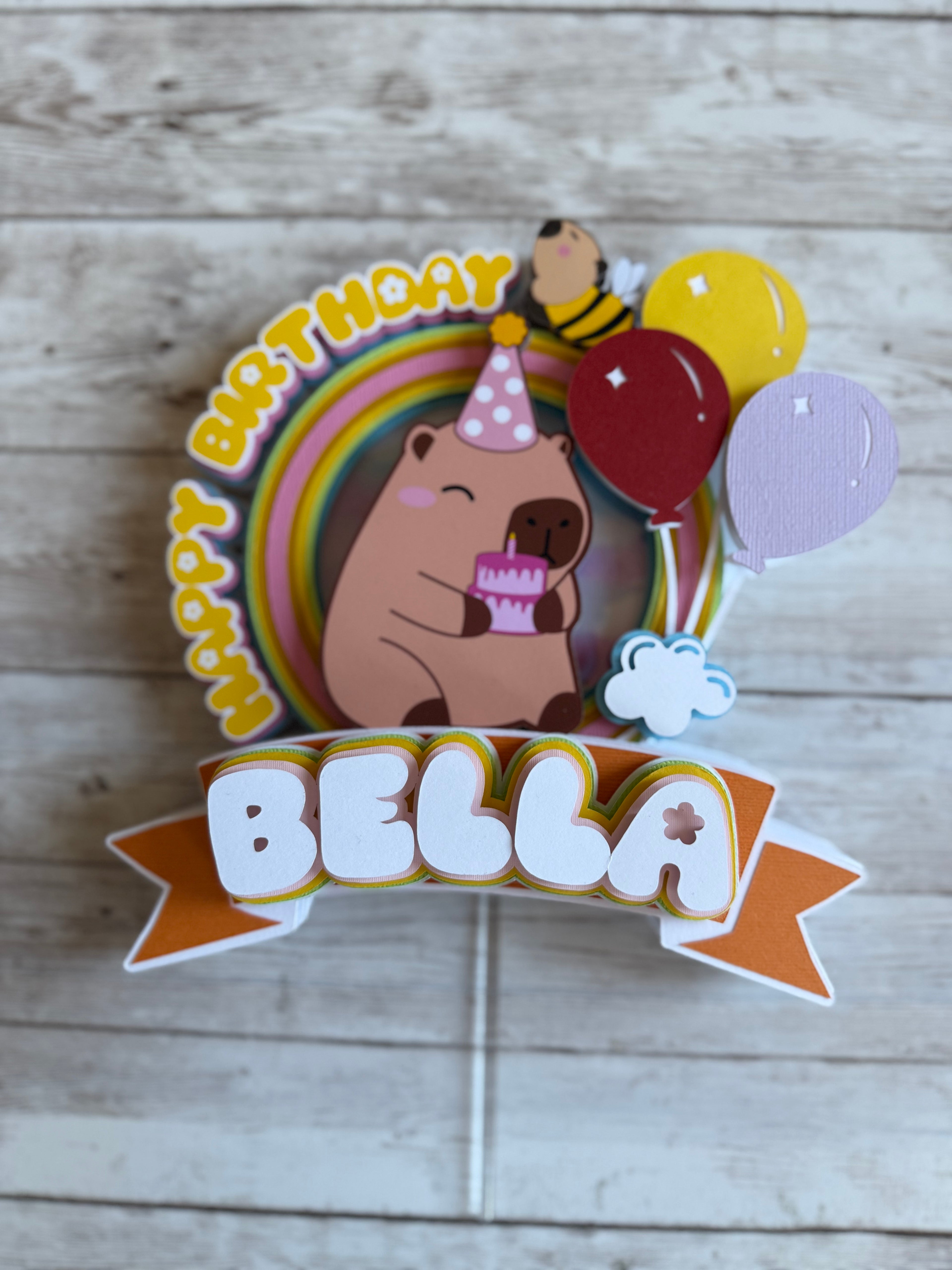 capybara cake toppper