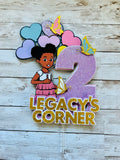 Gracie's corner cake topper