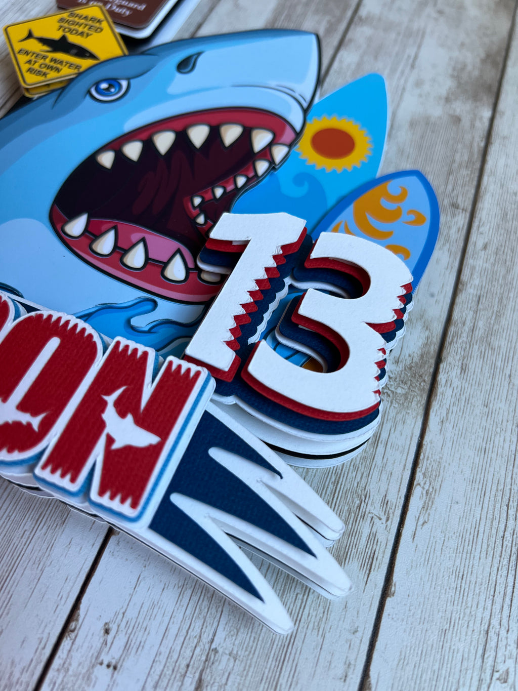 jaws cake topper