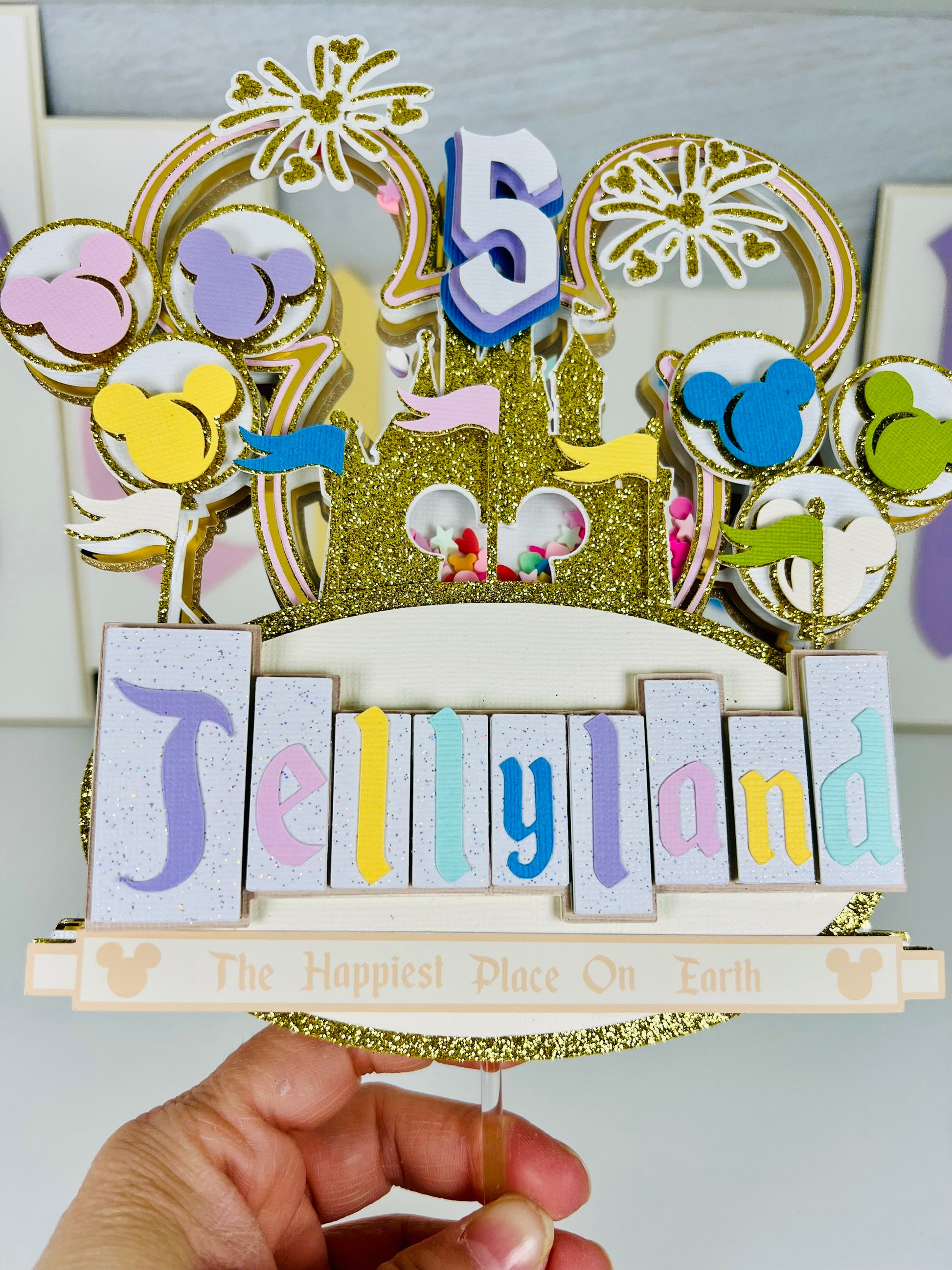 Disneyland park cake topper