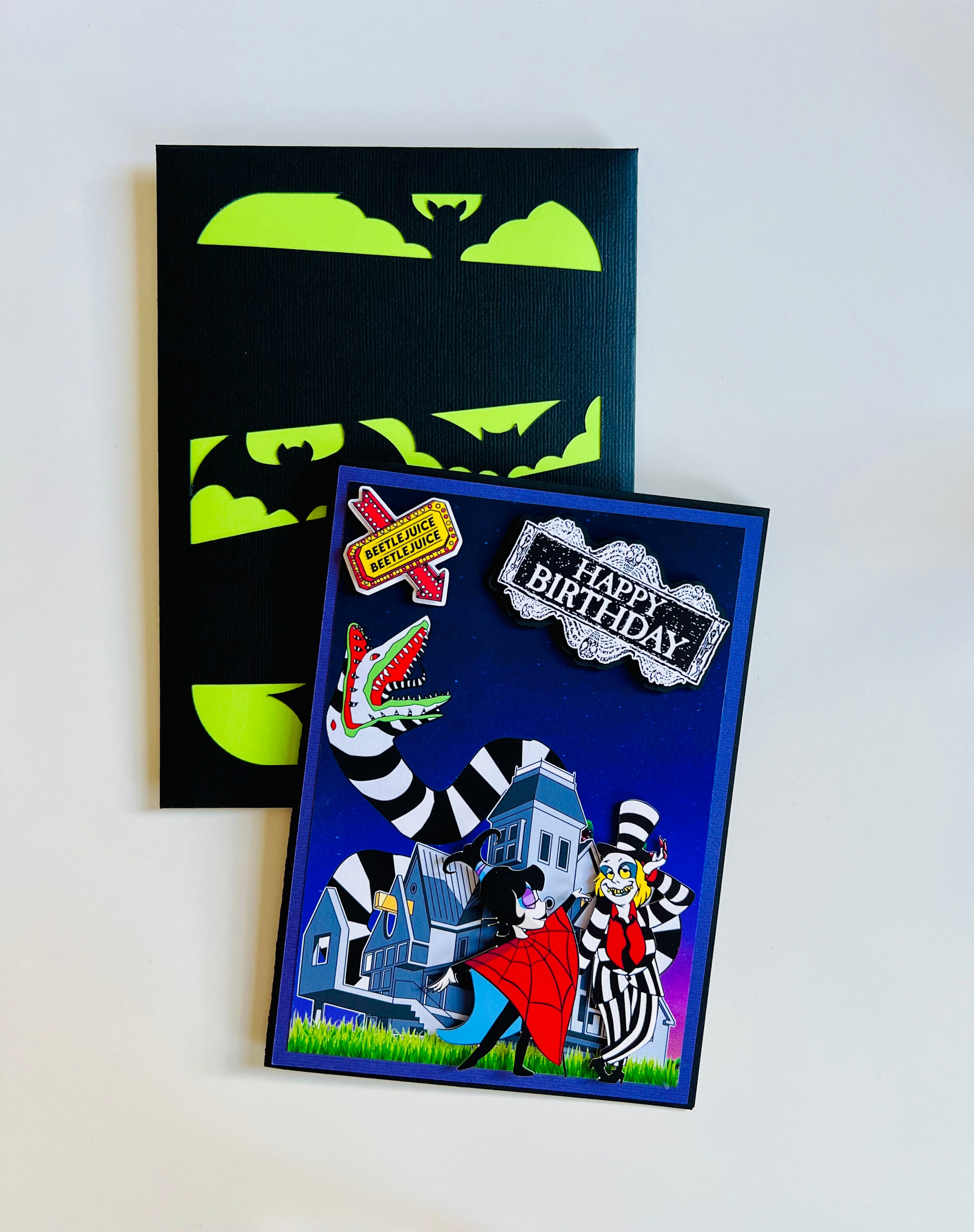 Beetle Juice Birthday Card