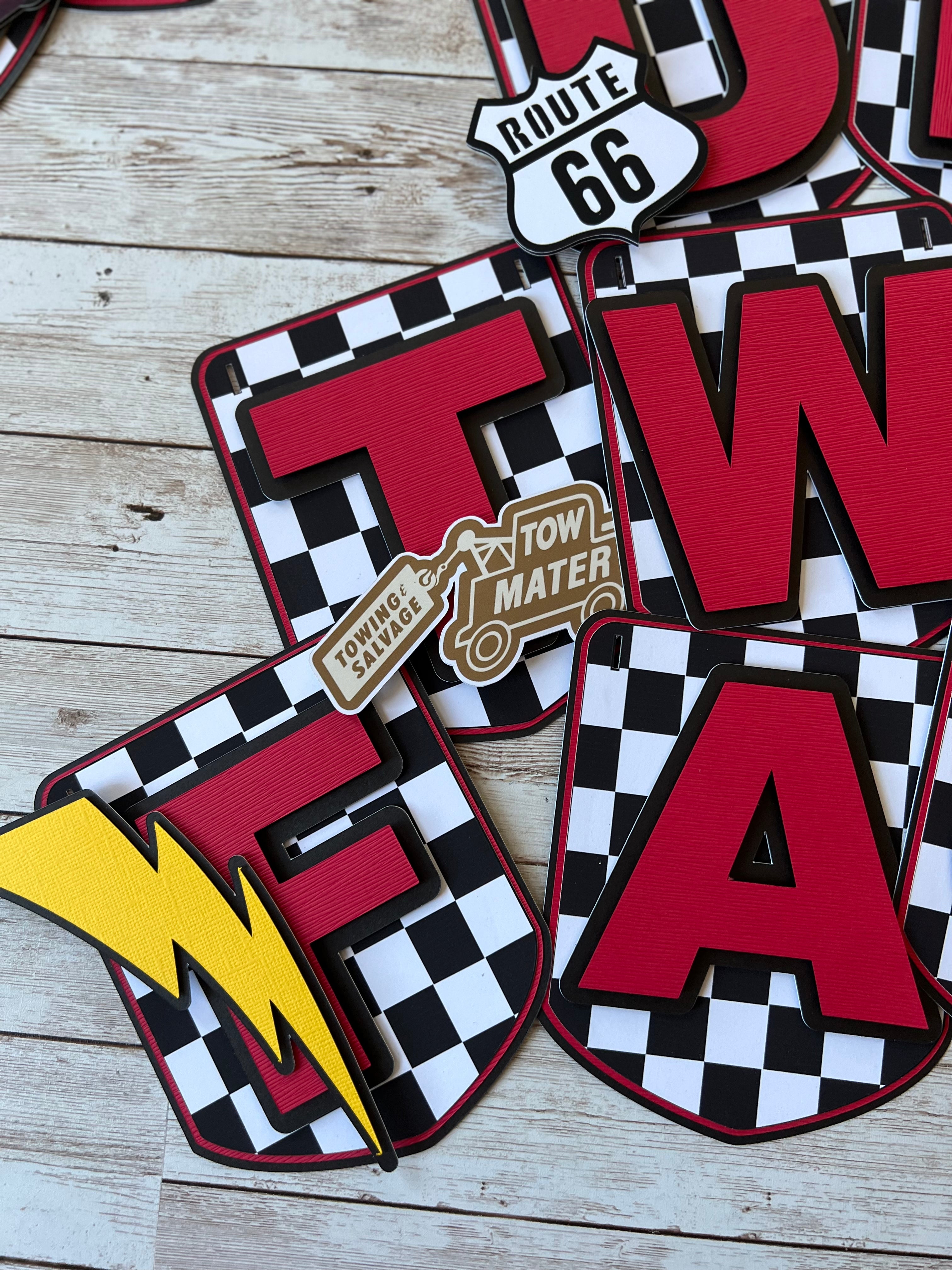 cars birthday banner