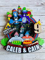 Gorilla tag cake topper 