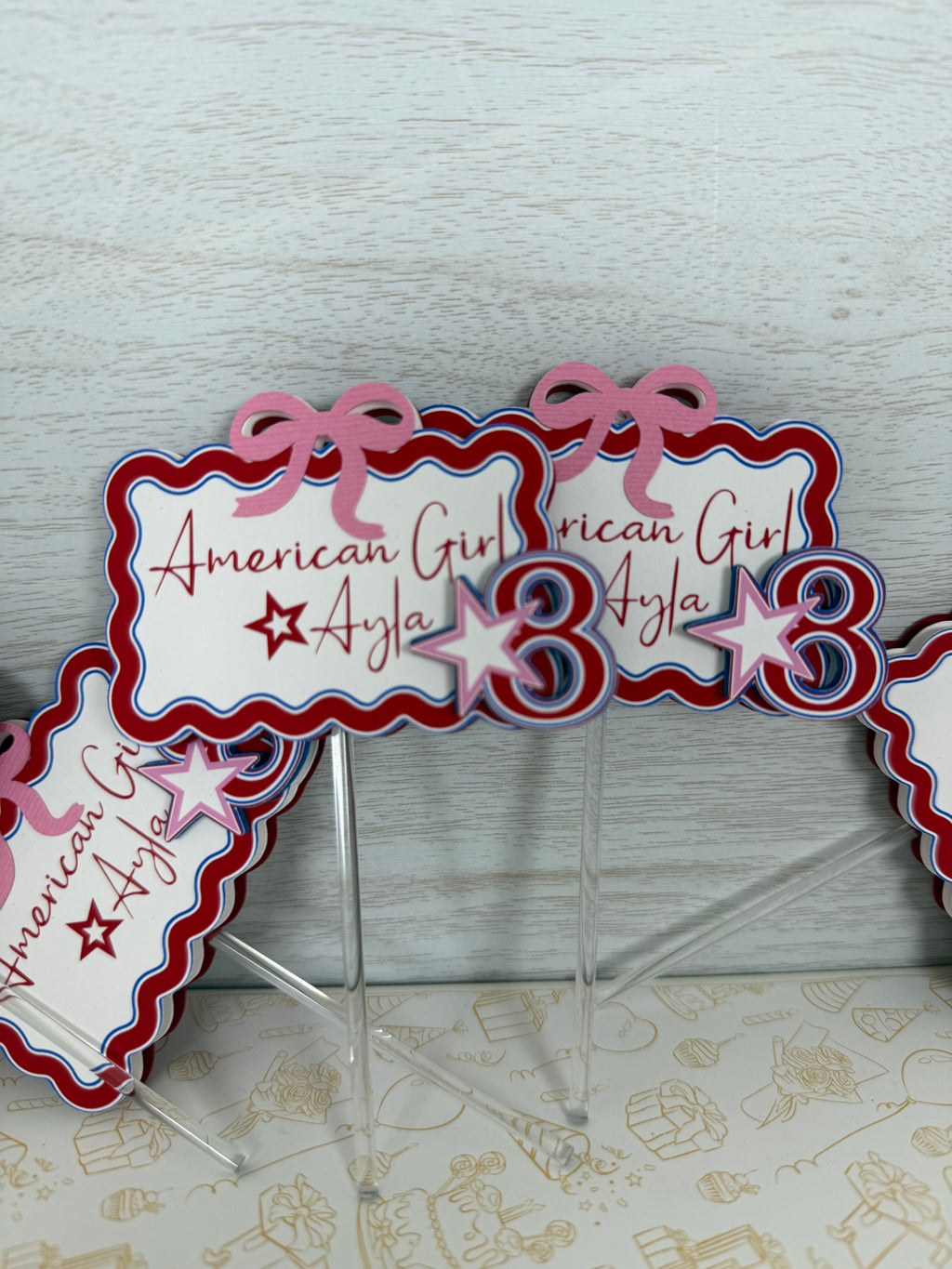 American Girl Cupcake Toppers