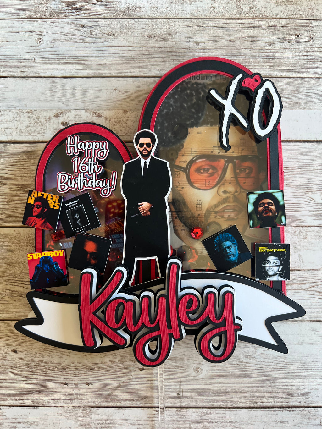the weeknd cake topper