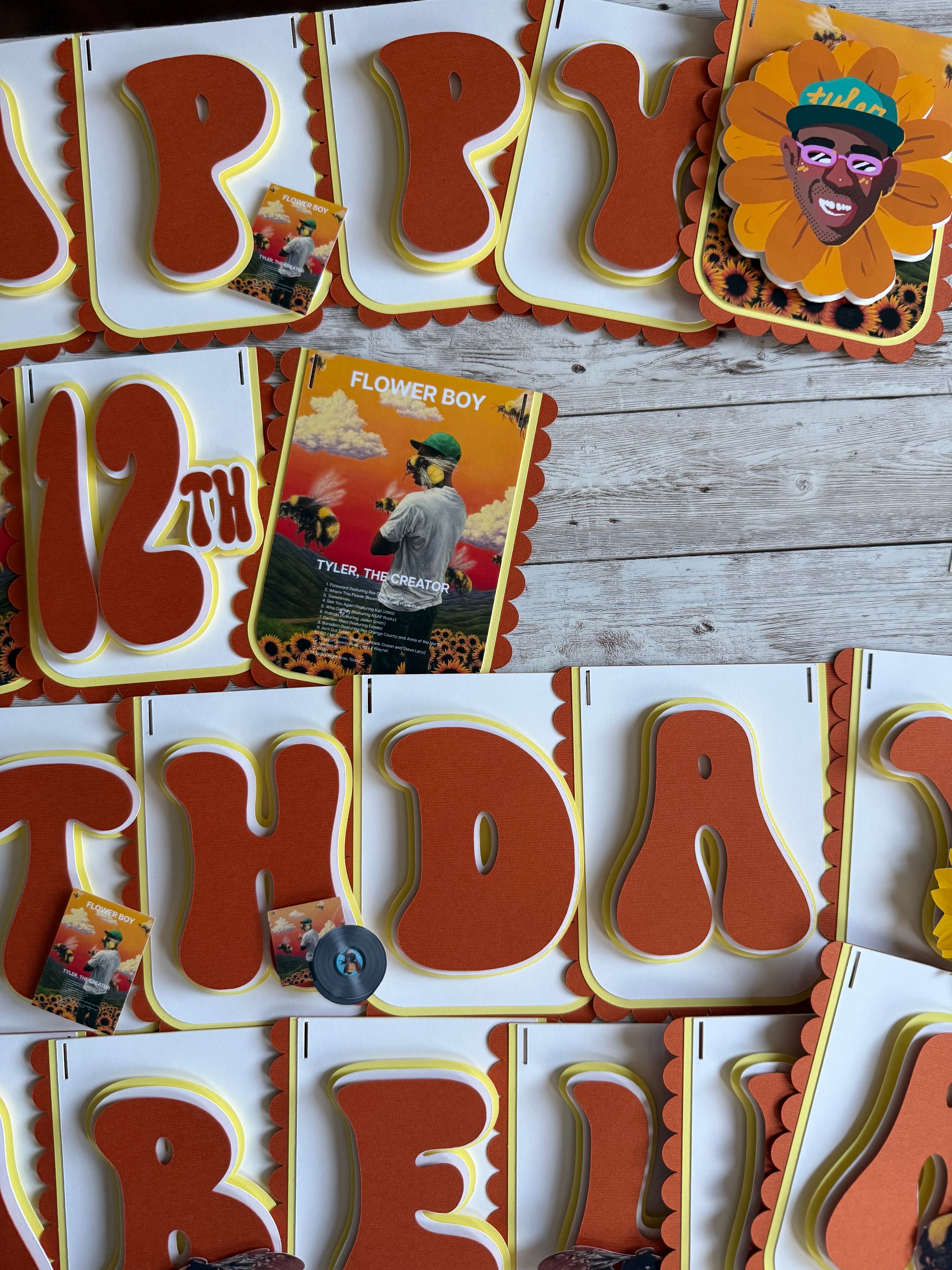 The Creator Flower Boy Birthday Banner