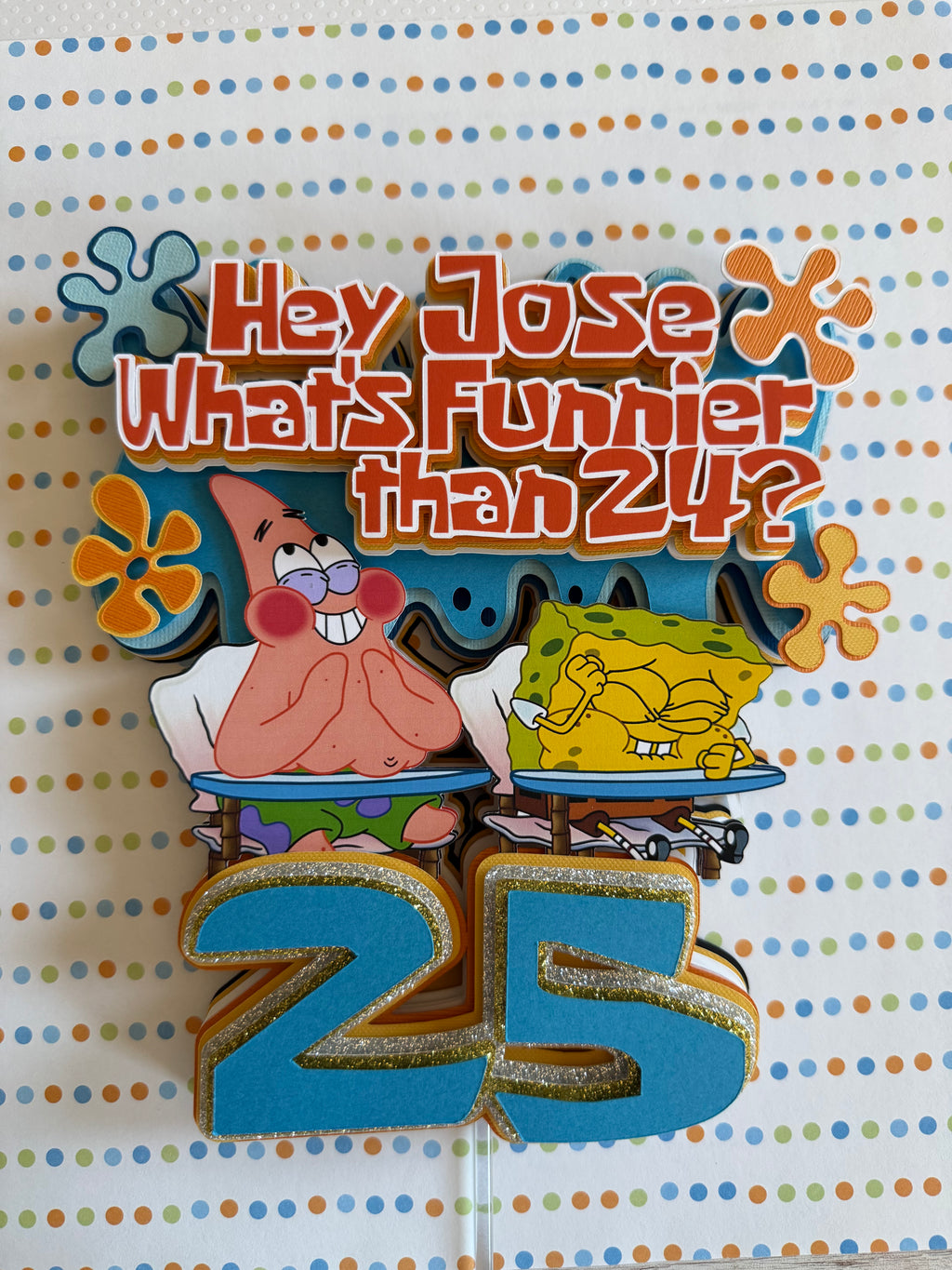 What’s Funnier Than 24 Cake Topper