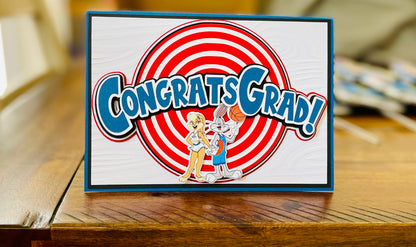 looney tunes graduation card