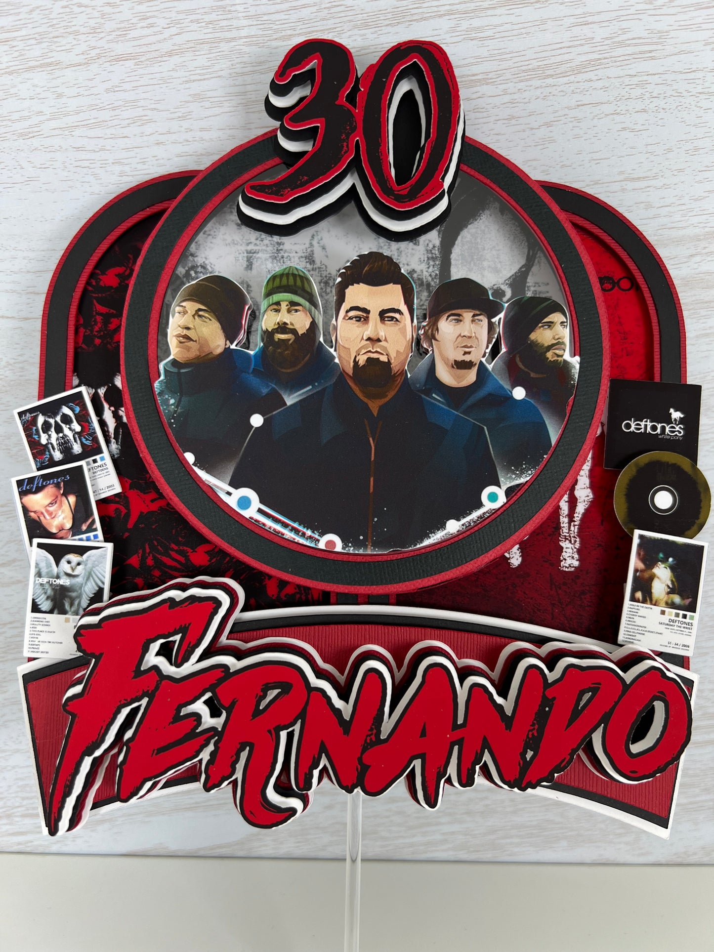 Deftones Cake Topper