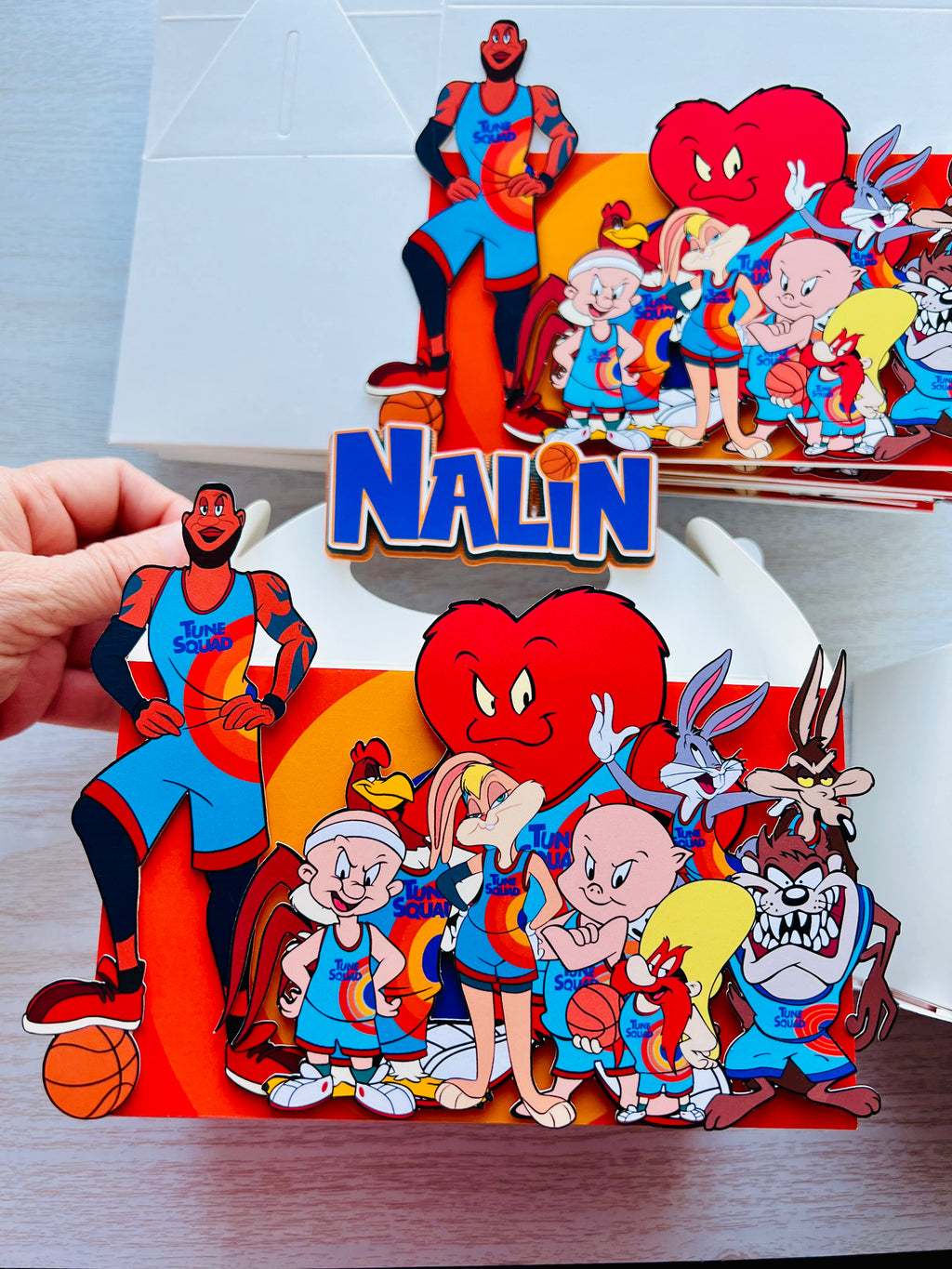 Space jam favor boxes