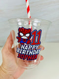 Hello Kitty Spiderman Cups
