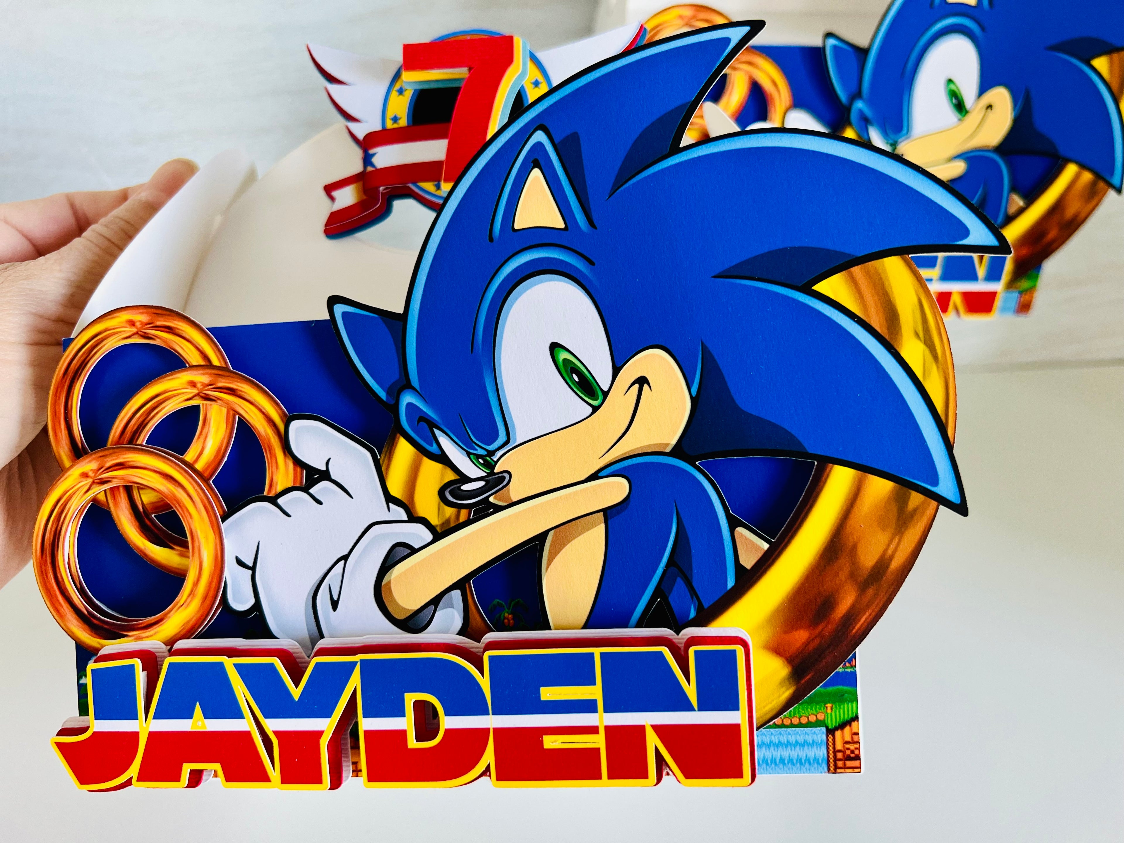 Sega Sonic party favors