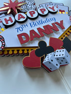 Vegas Cake Topper