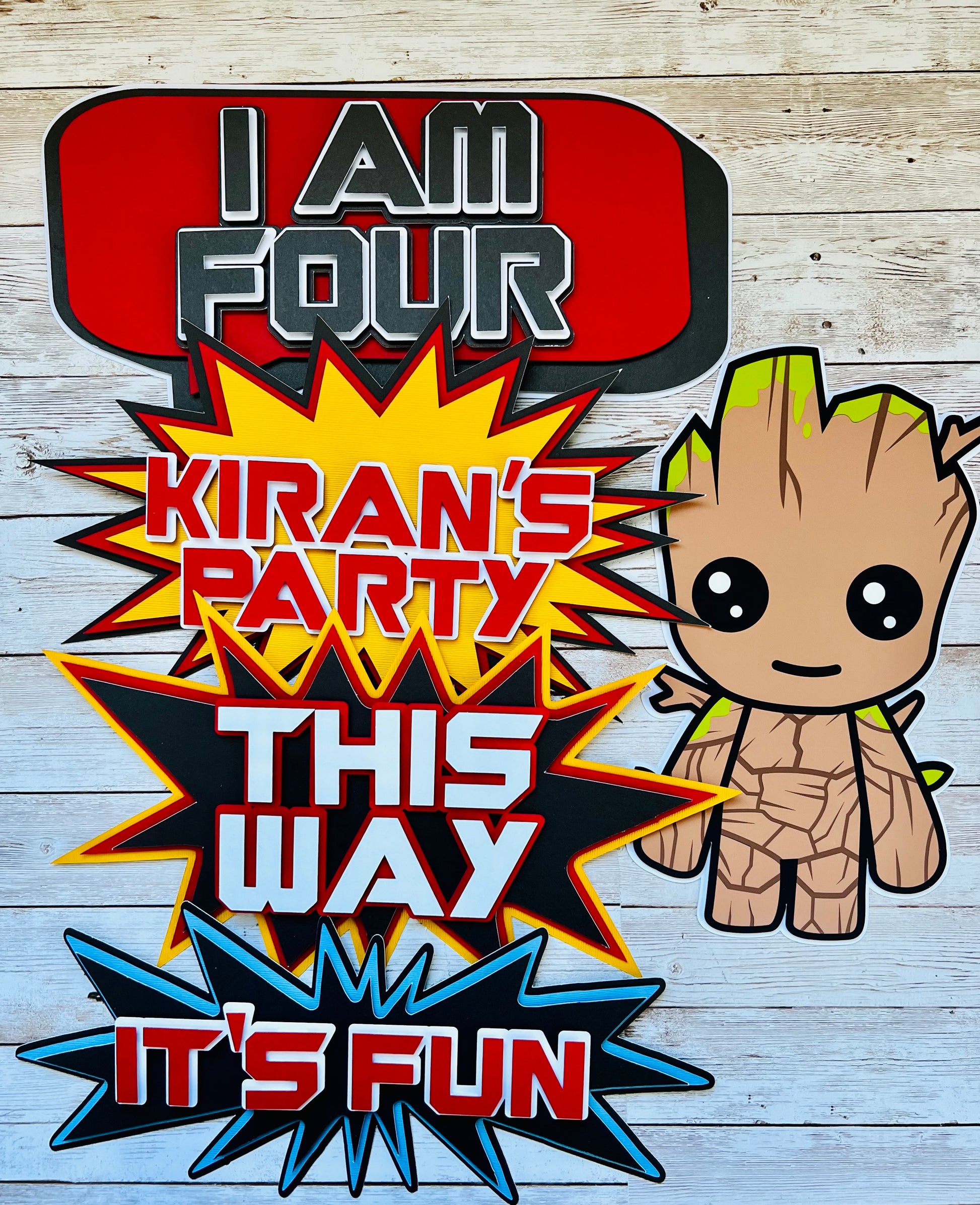 Guardians of the galaxy party signs