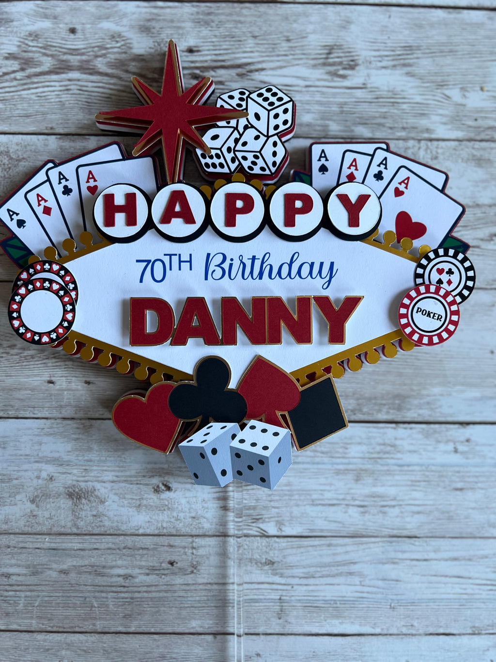 Vegas Cake Topper