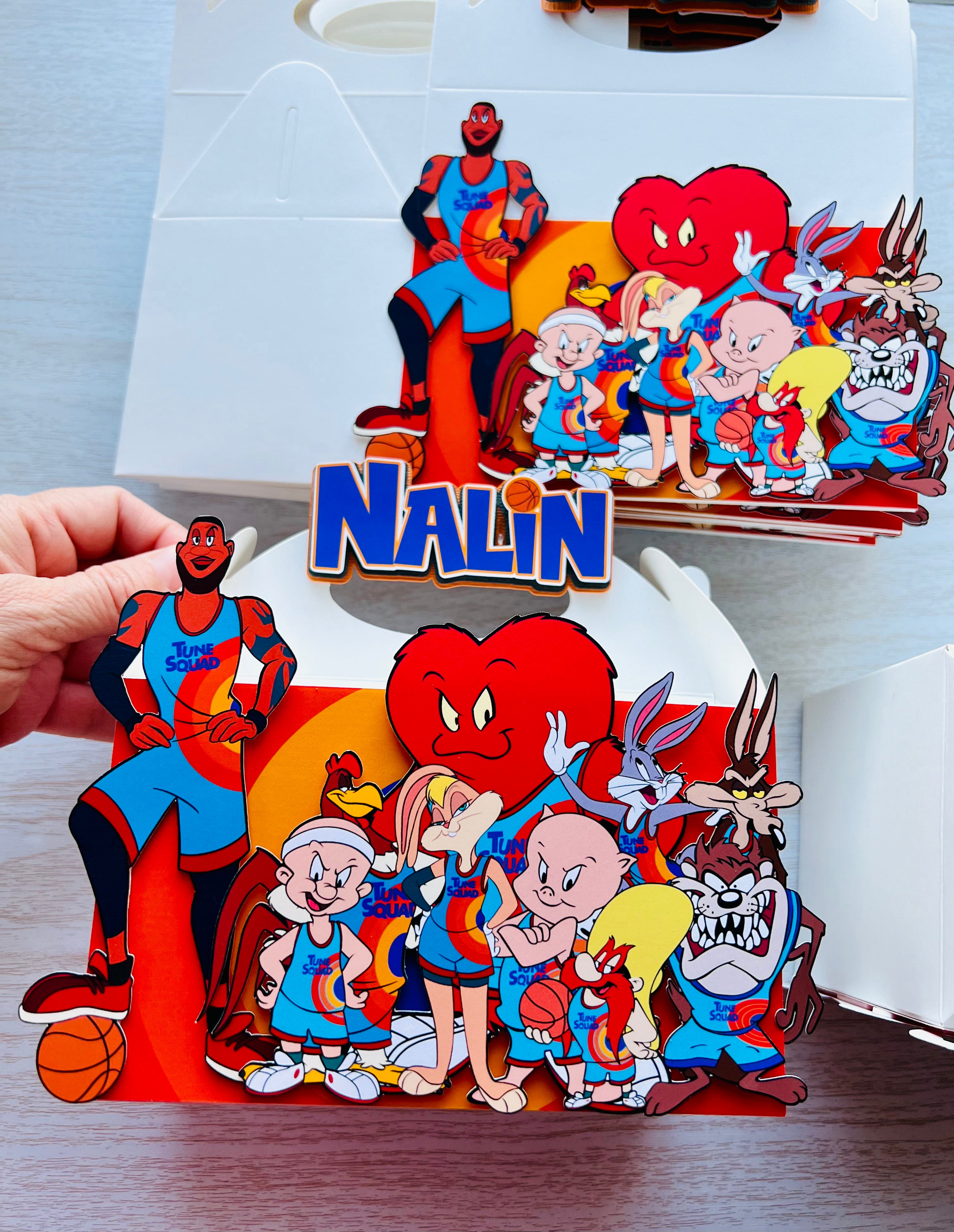 Space jam favor boxes